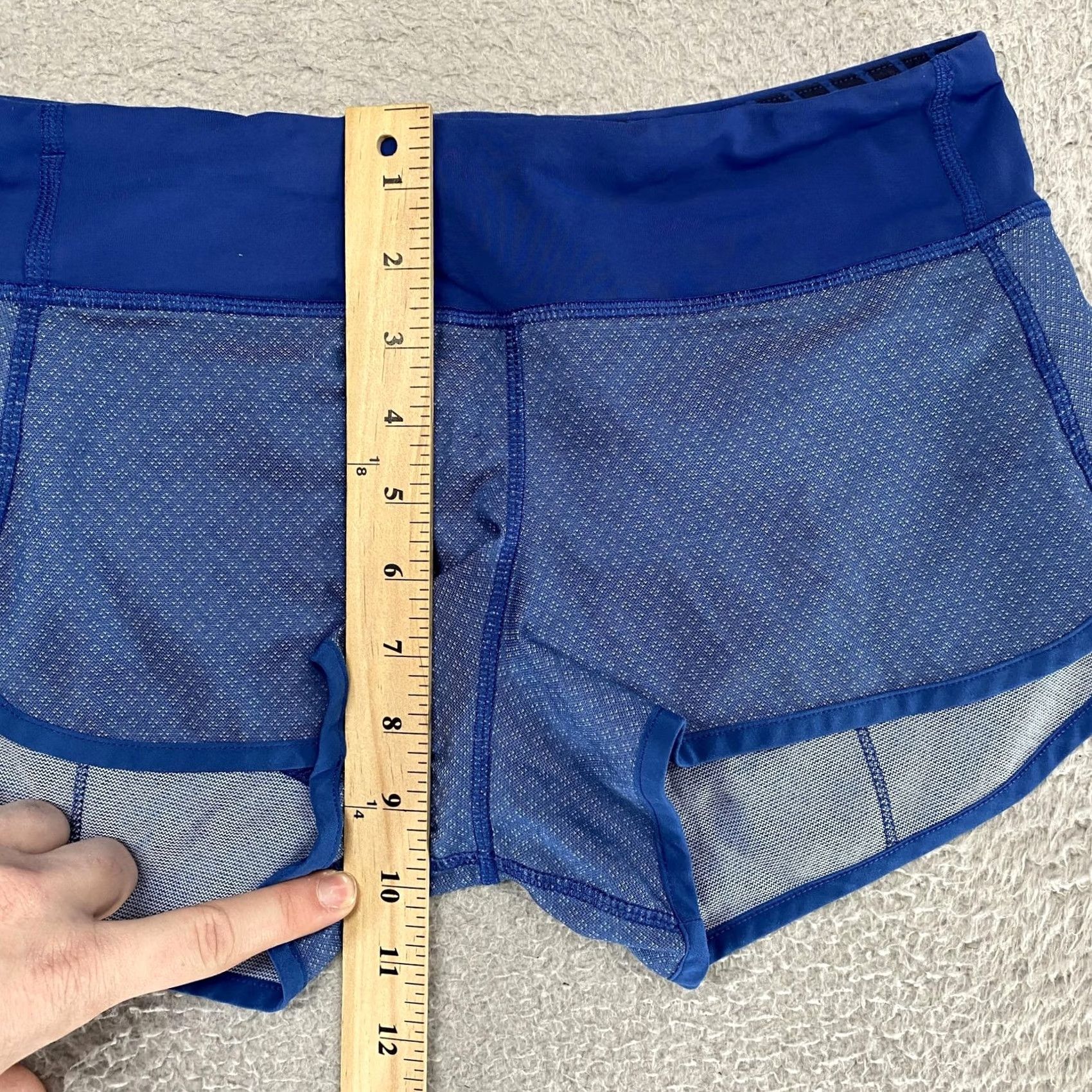 Lululemon Lululemon Womens Speed Shorts Blue Athletic Workout Gym Running 4 Lined 2.5 Inch Size 27" / US 4 / IT 40 - 5 Thumbnail