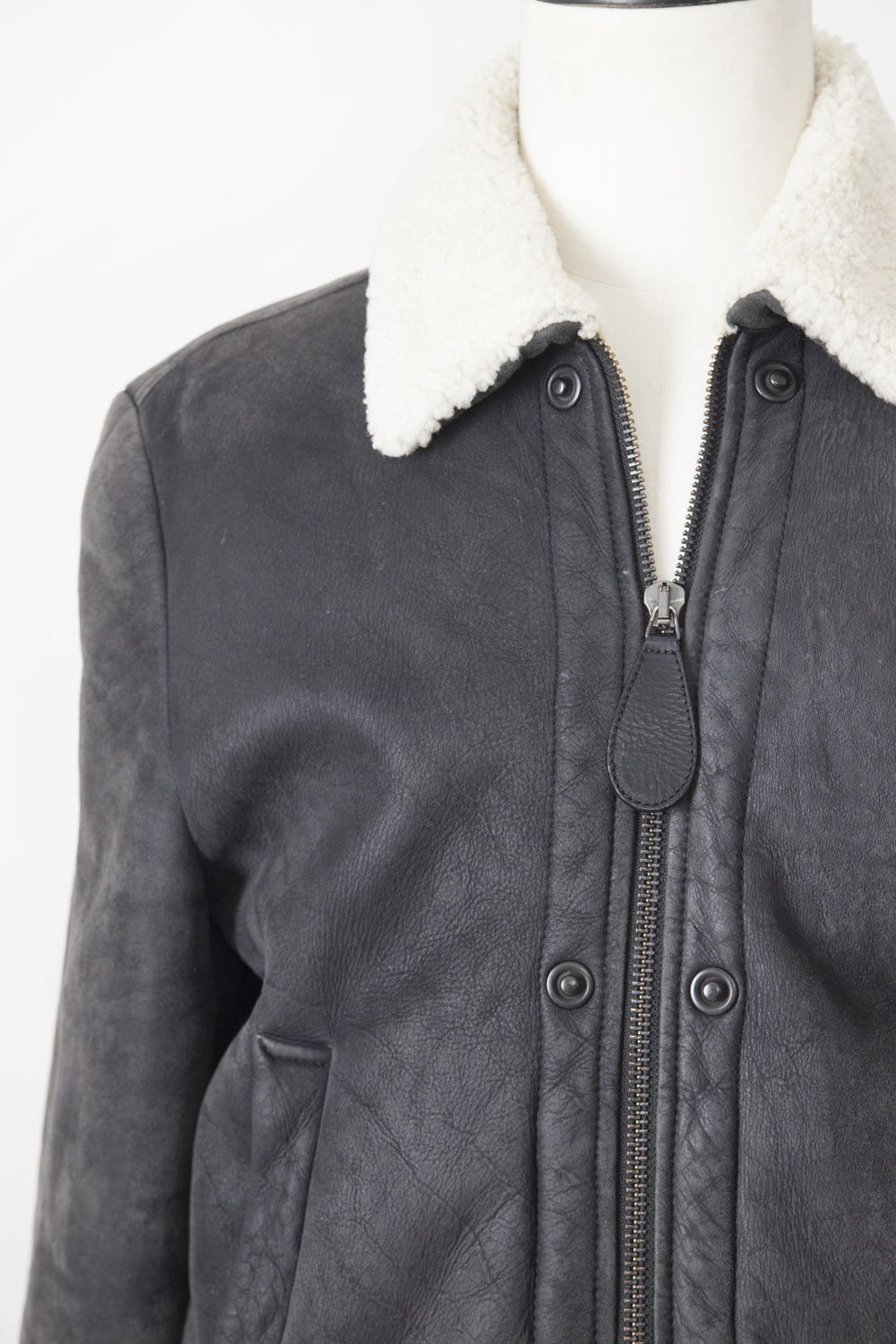 Maison Margiela AW11 shearling leather bomber jacket Size US M / EU 48-50 / 2 - 2 Thumbnail