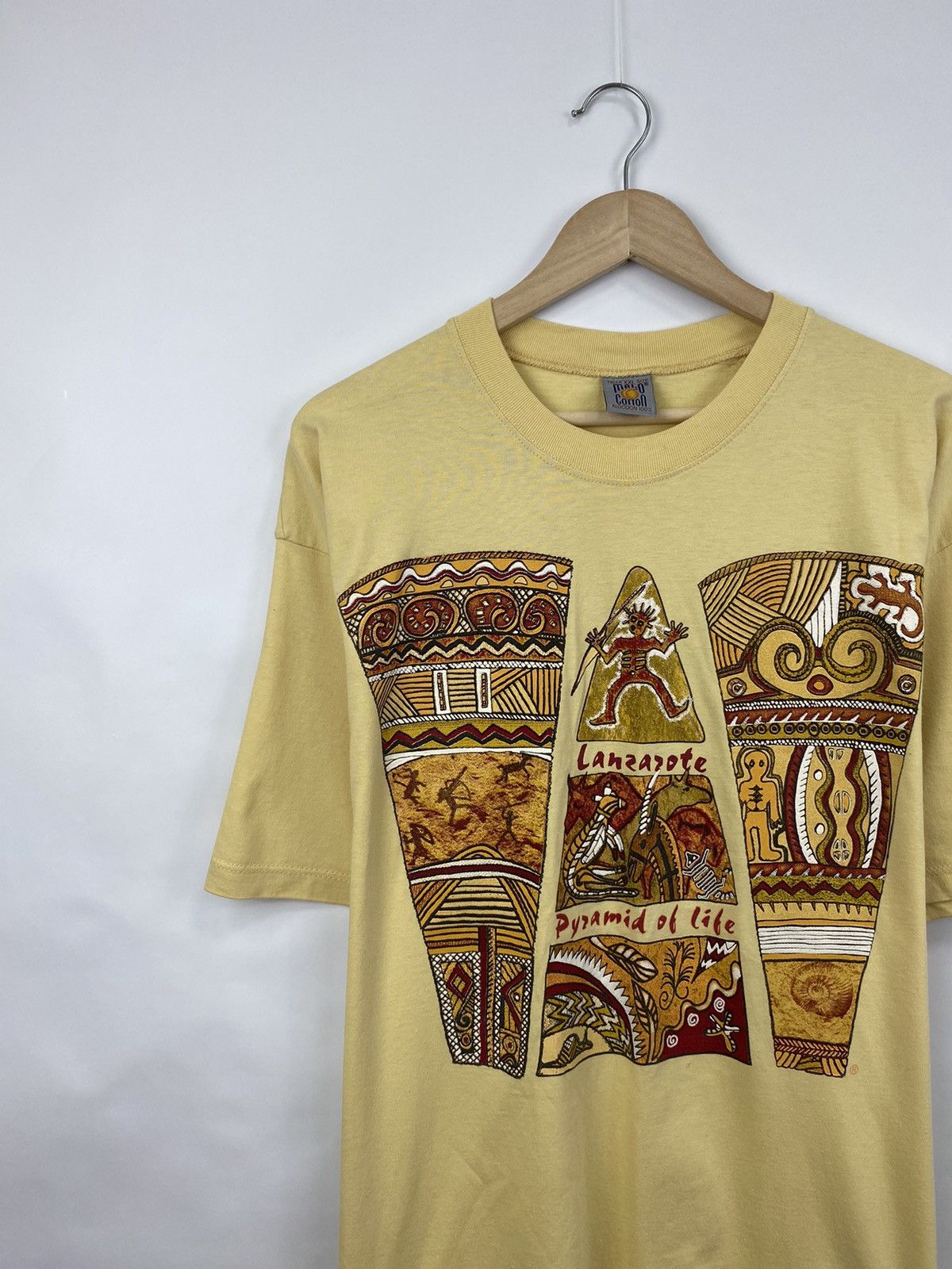 Designer 🇦🇺 Vintage 90s Aboriginal Art Australia Animals T-Shirt Rare Size US XL / EU 56 / 4 - 2 Thumbnail