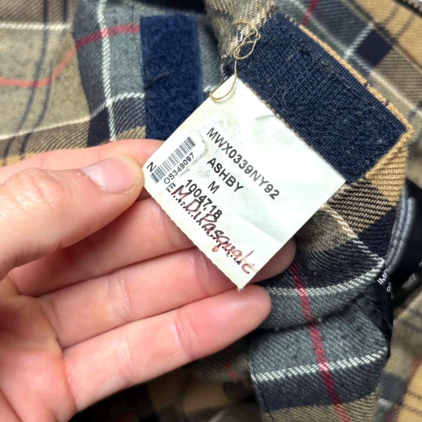 Barbour Barbour Ashby Waxed Cotton Jacket Men's Medium Tartan Lined Kurt Cobain Size US M / EU 48-50 / 2 - 6 Thumbnail