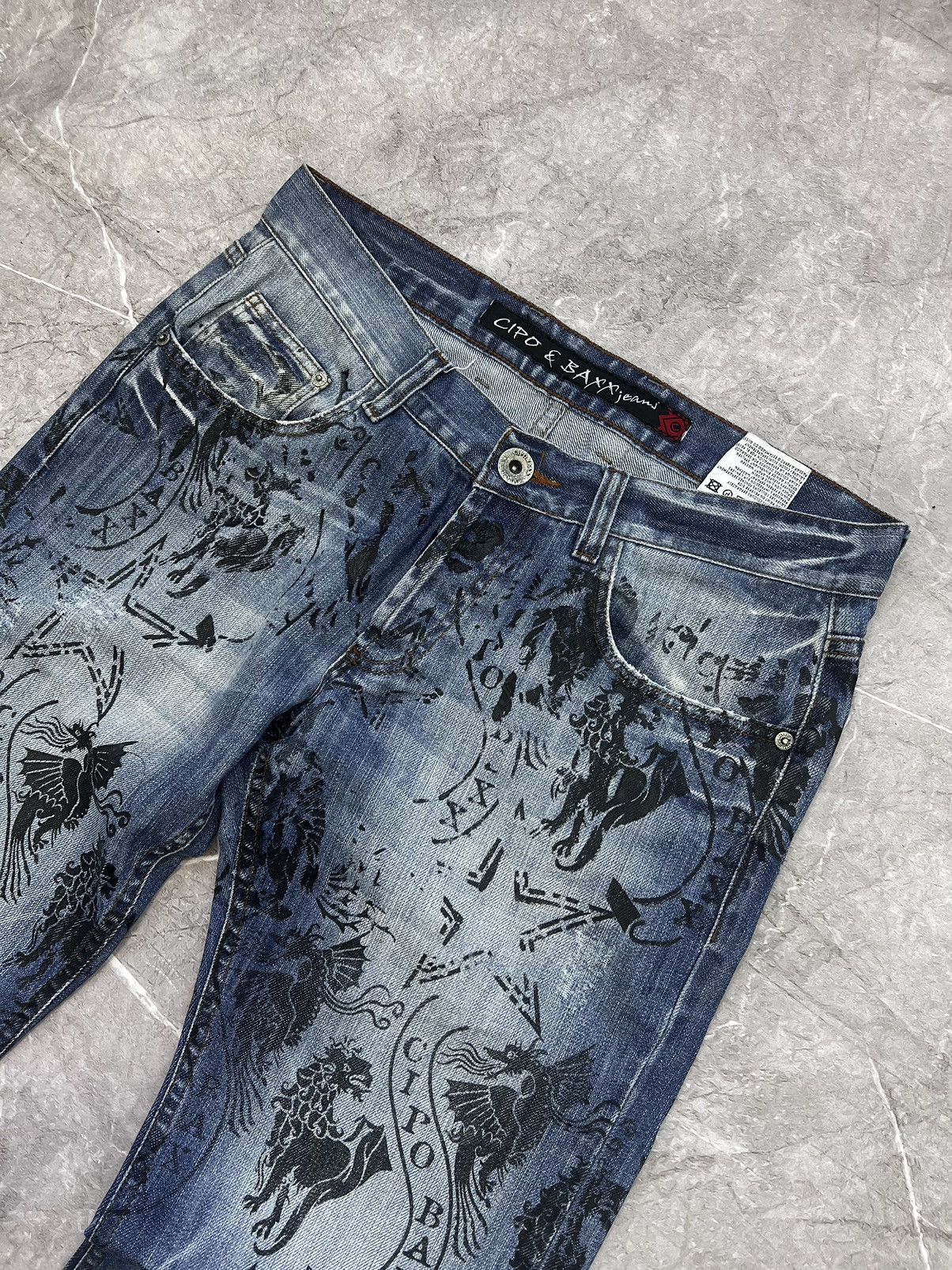 Ed Hardy × G-Star FULLPRINT ed hardy STYLE pants baggy loose vintage y2k Size US 32 / EU 48 - 5 Thumbnail