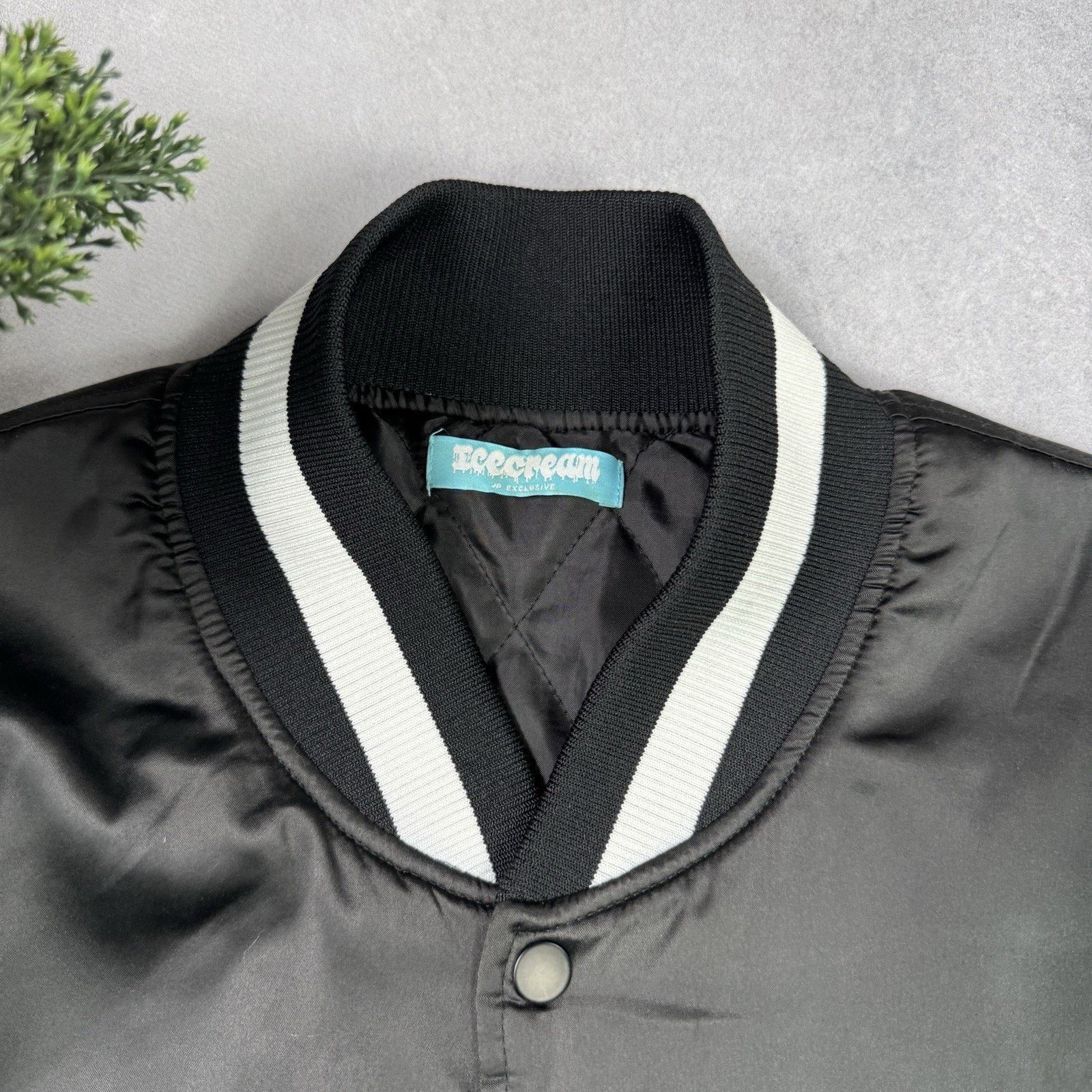 Icecream Icecream X Jun Inagawa Varsity Jacket Size M Black Bomber Size US M / EU 48-50 / 2 - 4 Thumbnail