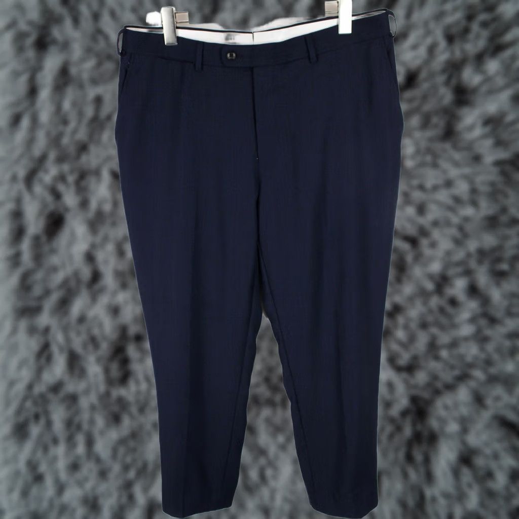 Suitsupply SUITSUPPLY Brescia Trousers Men's UK 44S W35 Wool Patterned Pleated Zip Fly Size US 44 / EU 60 - 1 Thumbnail