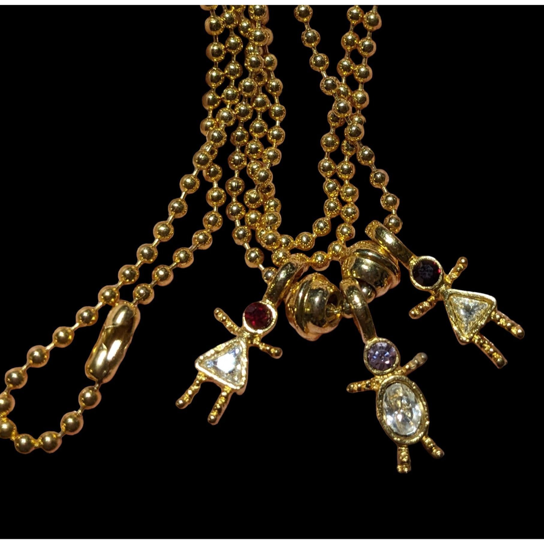 Other Gold Birthstone Kid Figural Charm Necklace Size ONE SIZE - 1 Thumbnail