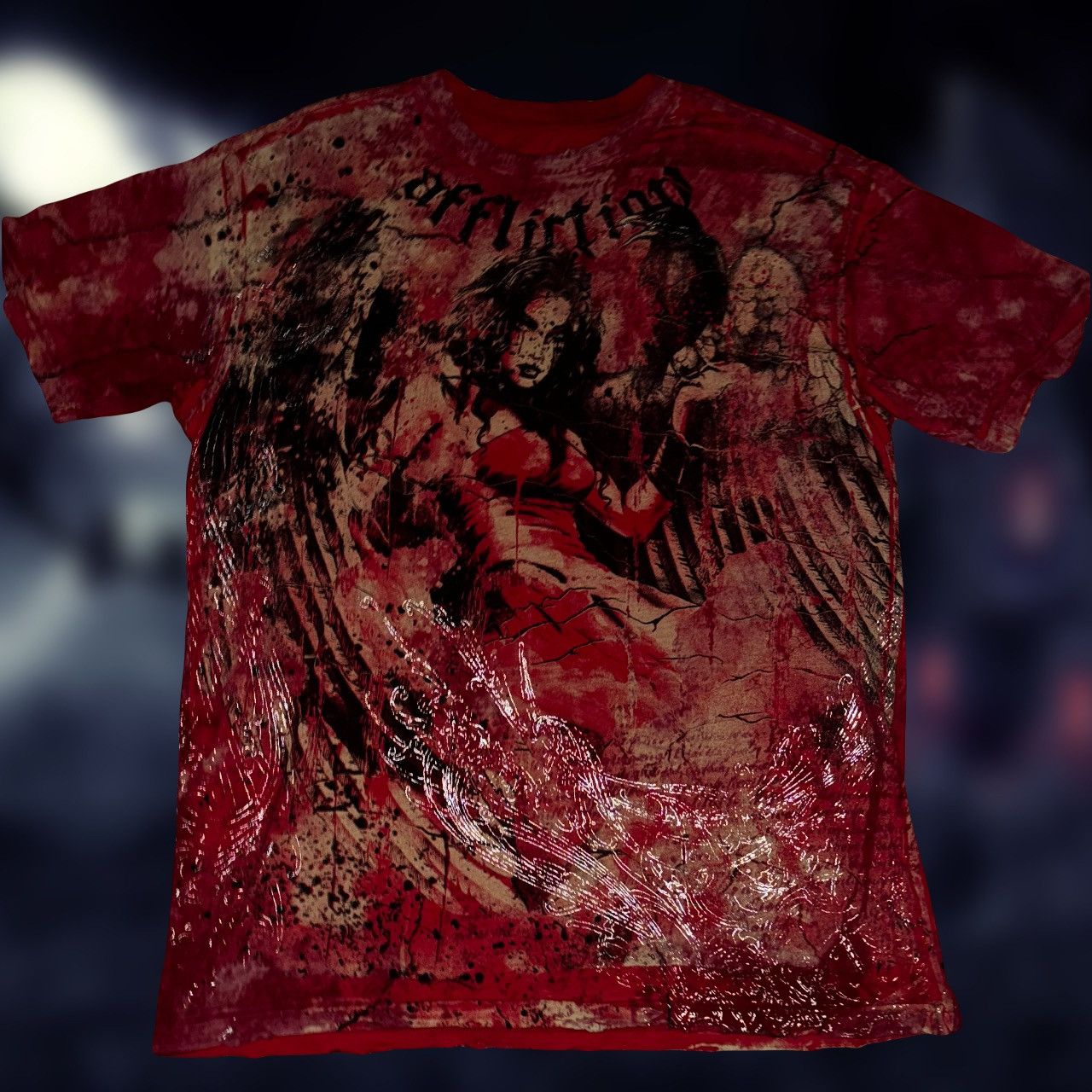 Image of Super Affliction Angel in Red, Men's (Size 2XL)