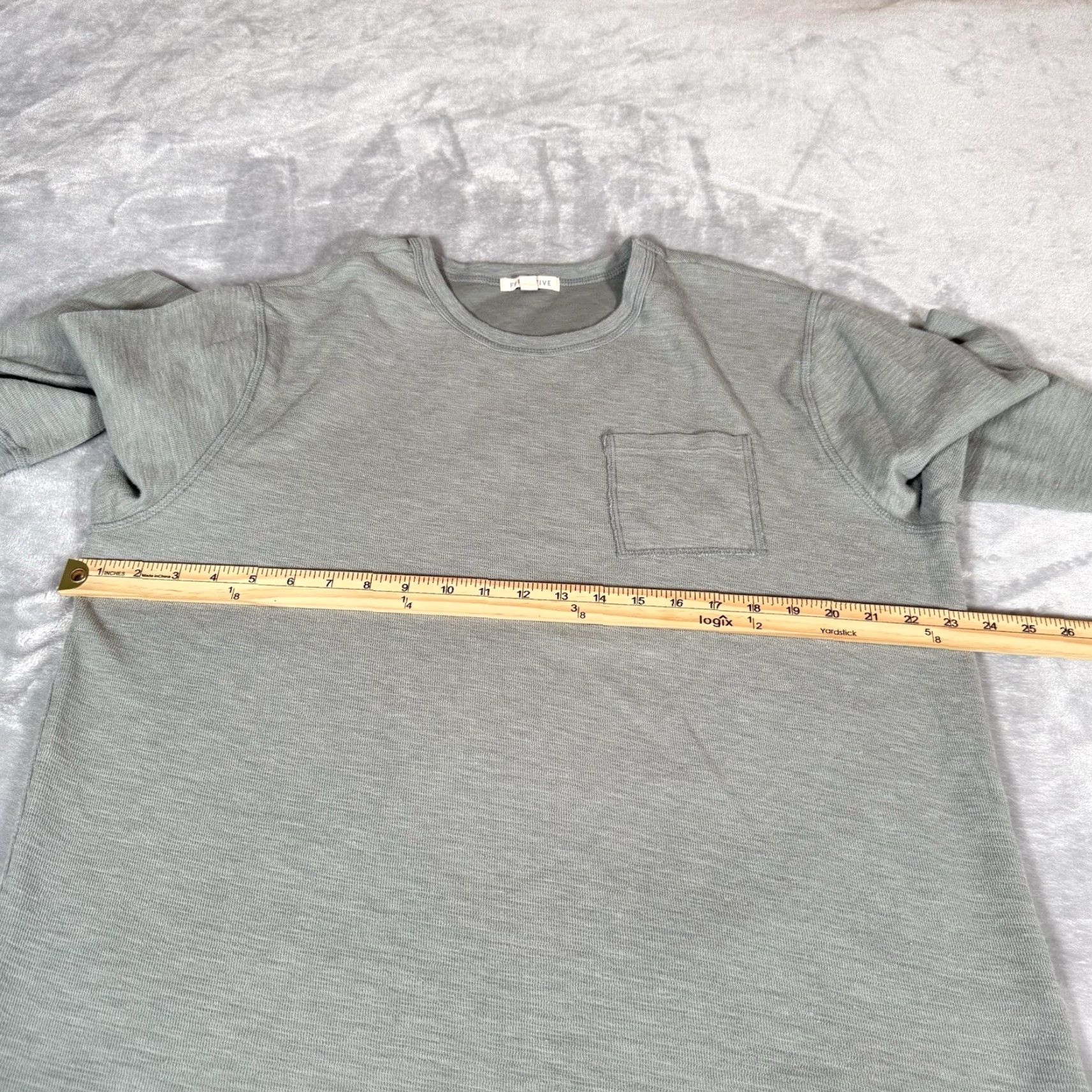 Vintage VINTAGE? Wait - Forty Five Pocket Long Sleeve T Shirt Mens XL Light Green Size US XL / EU 56 / 4 - 7 Thumbnail