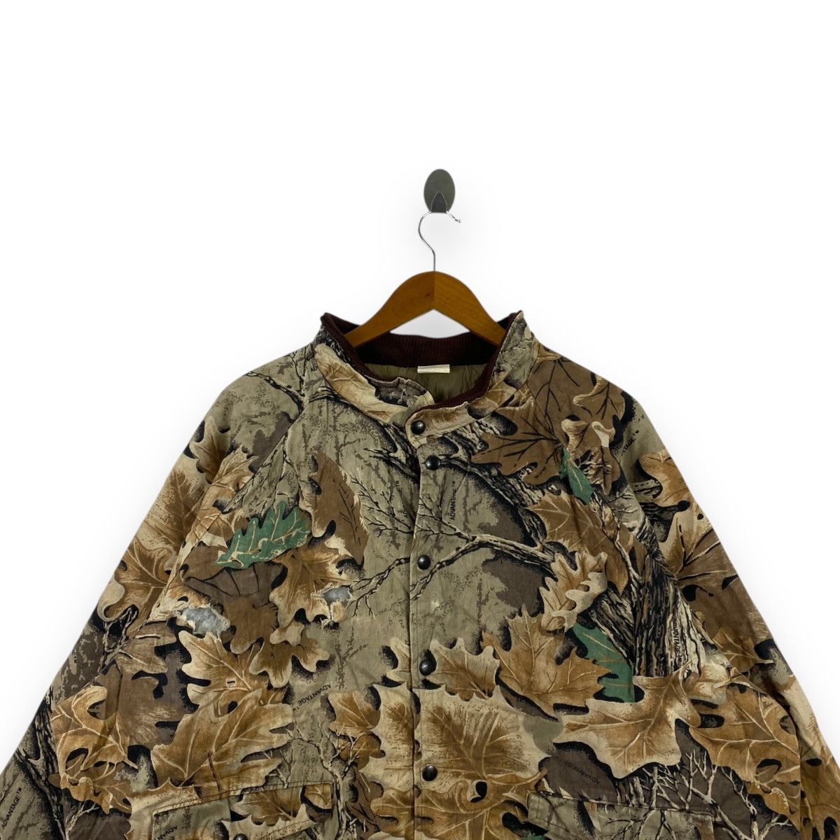 Vintage Vintage 90’ REAL TREE ADVANTAGE Camo Bomber Jacket Oak Leaf Size US XXL / EU 58 / 5 - 2 Thumbnail