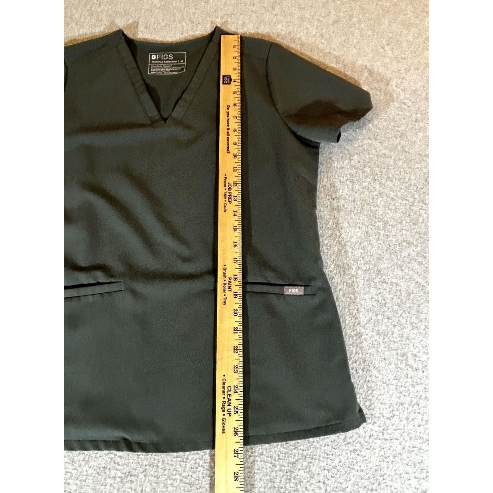 Vintage FIGS Scrub Top Womens Medium Green Casma Technical Shirt Three Pocket Medical Size M / US 6-8 / IT 42-44 - 6 Thumbnail