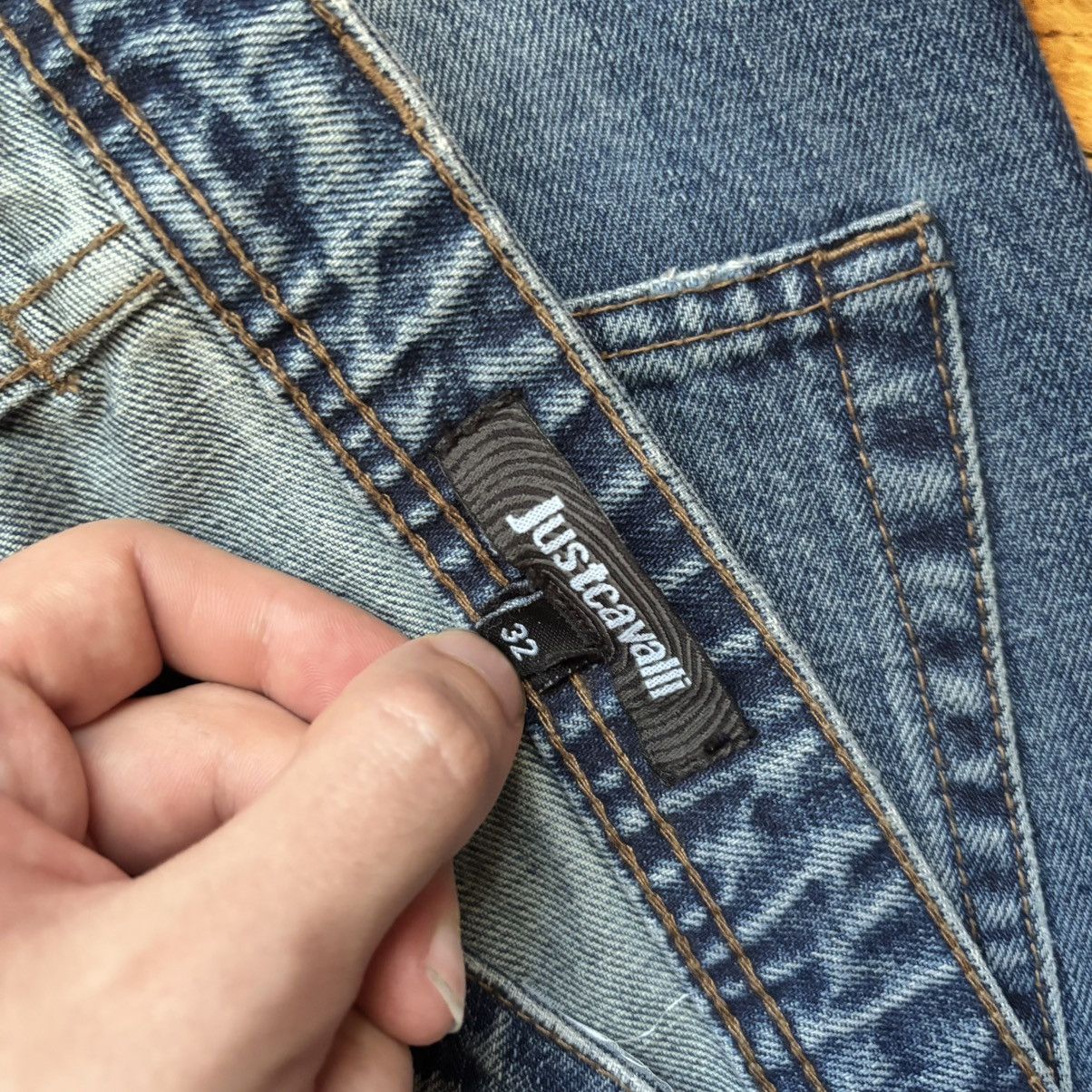 Just Cavalli Vintage Distressed Shadow Wash Just Cavalli Straight Jeans Size US 32 / EU 48 - 7 Thumbnail