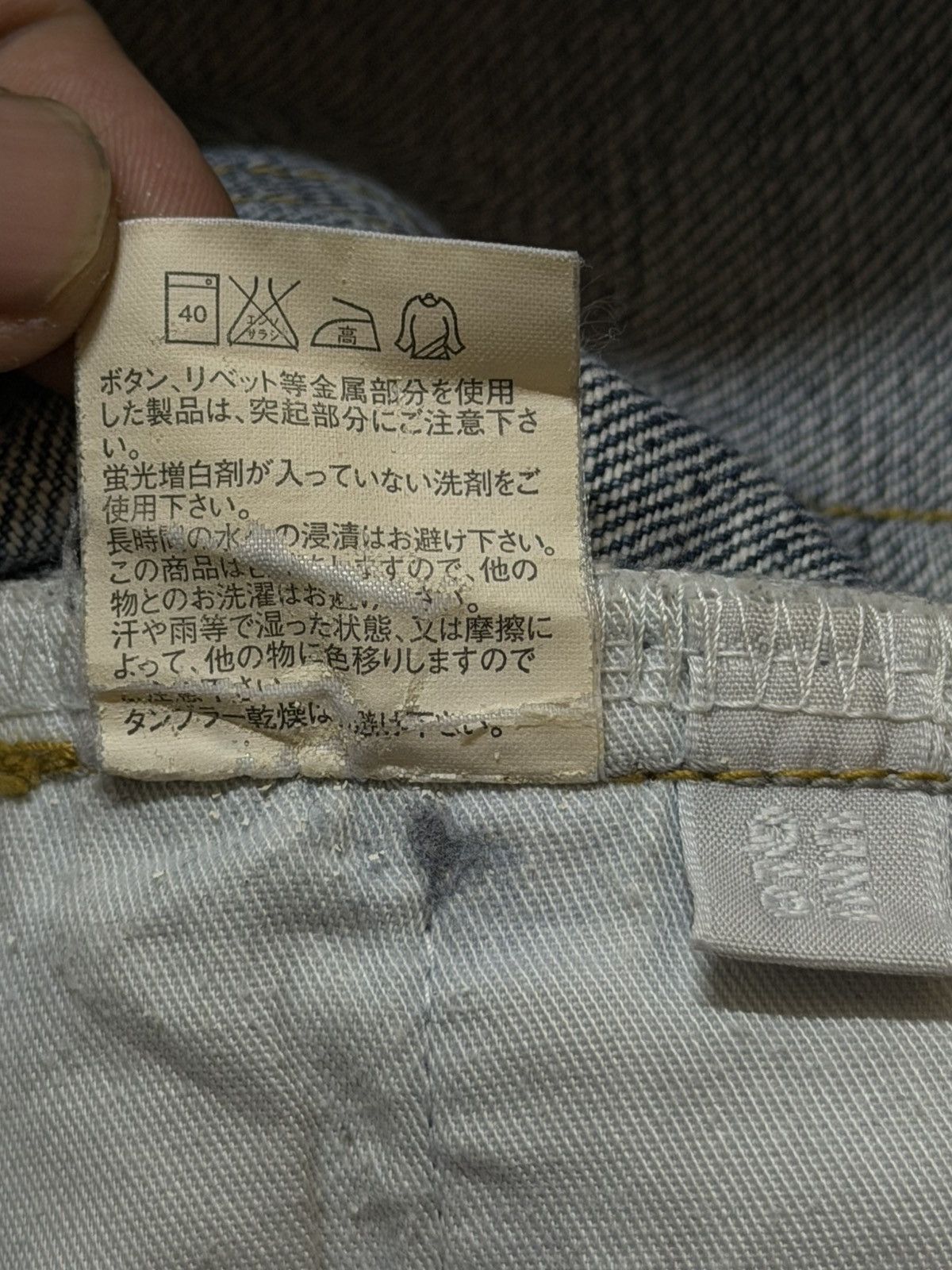 Uniqlo Vintage Y2K Japanese Uniqlo Blue Faded Wash Regular Loose Size US 34 / EU 50 - 7 Thumbnail