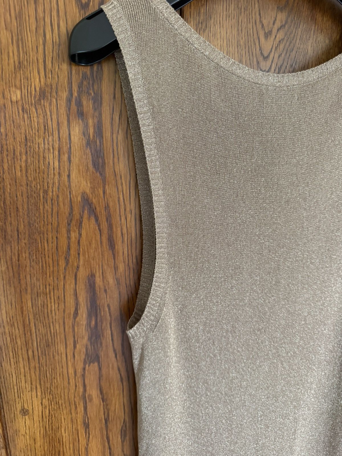 Saint Laurent Paris FW19 Saint Laurent metallic golf tank top vest sleeveless Size US M / EU 48-50 / 2 - 14 Thumbnail