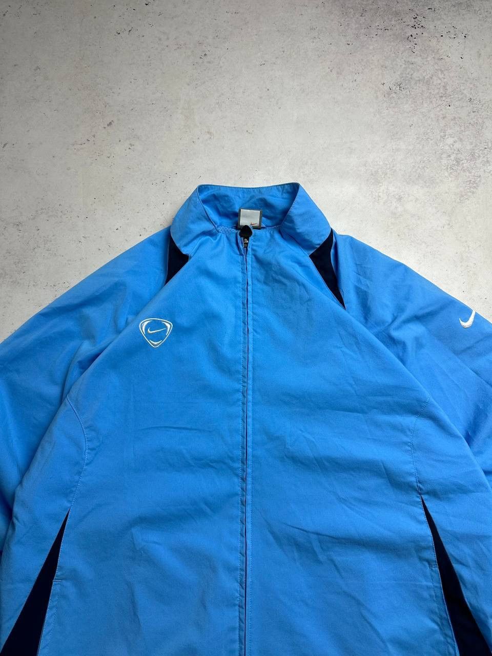 Nike Vintage Nike Swoosh Olympic Nylon Blue Jacket Y2K L Size US L / EU 52-54 / 3 - 2 Thumbnail