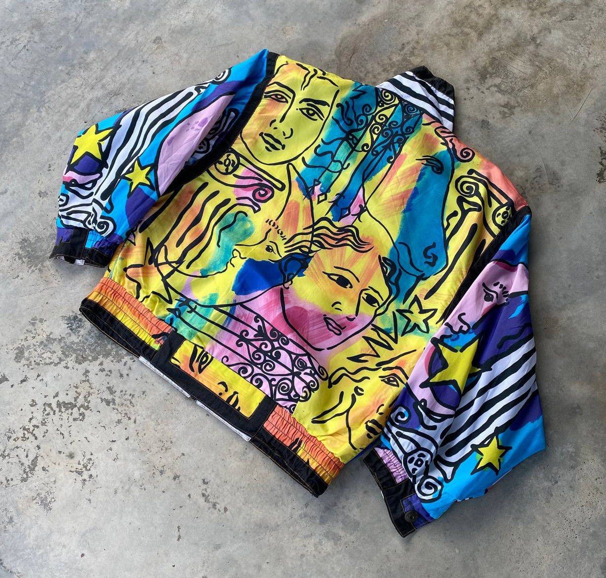 Vintage RARE Vtg 90S GALLERY PSYCHEDELIC MEDUSA ART ABSTRACT Size US M / EU 48-50 / 2 - 5 Thumbnail