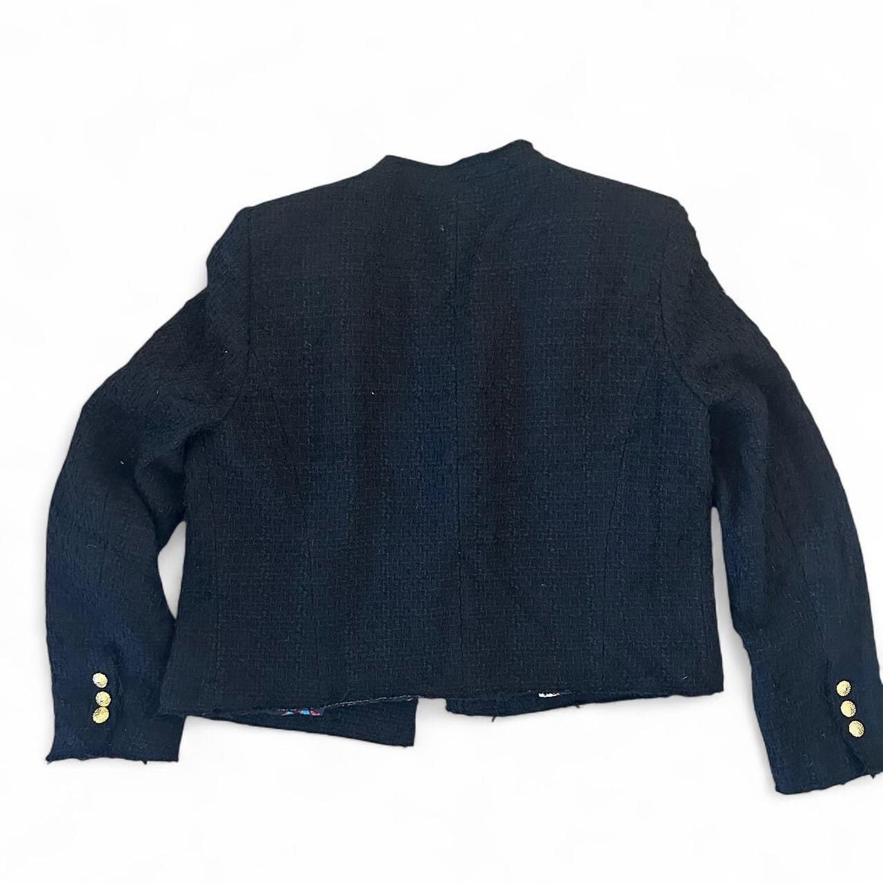 Zara Zara Blogger Favorite Classic Tweed Blazer Jacket Size M / US 6-8 / IT 42-44 - 2 Thumbnail