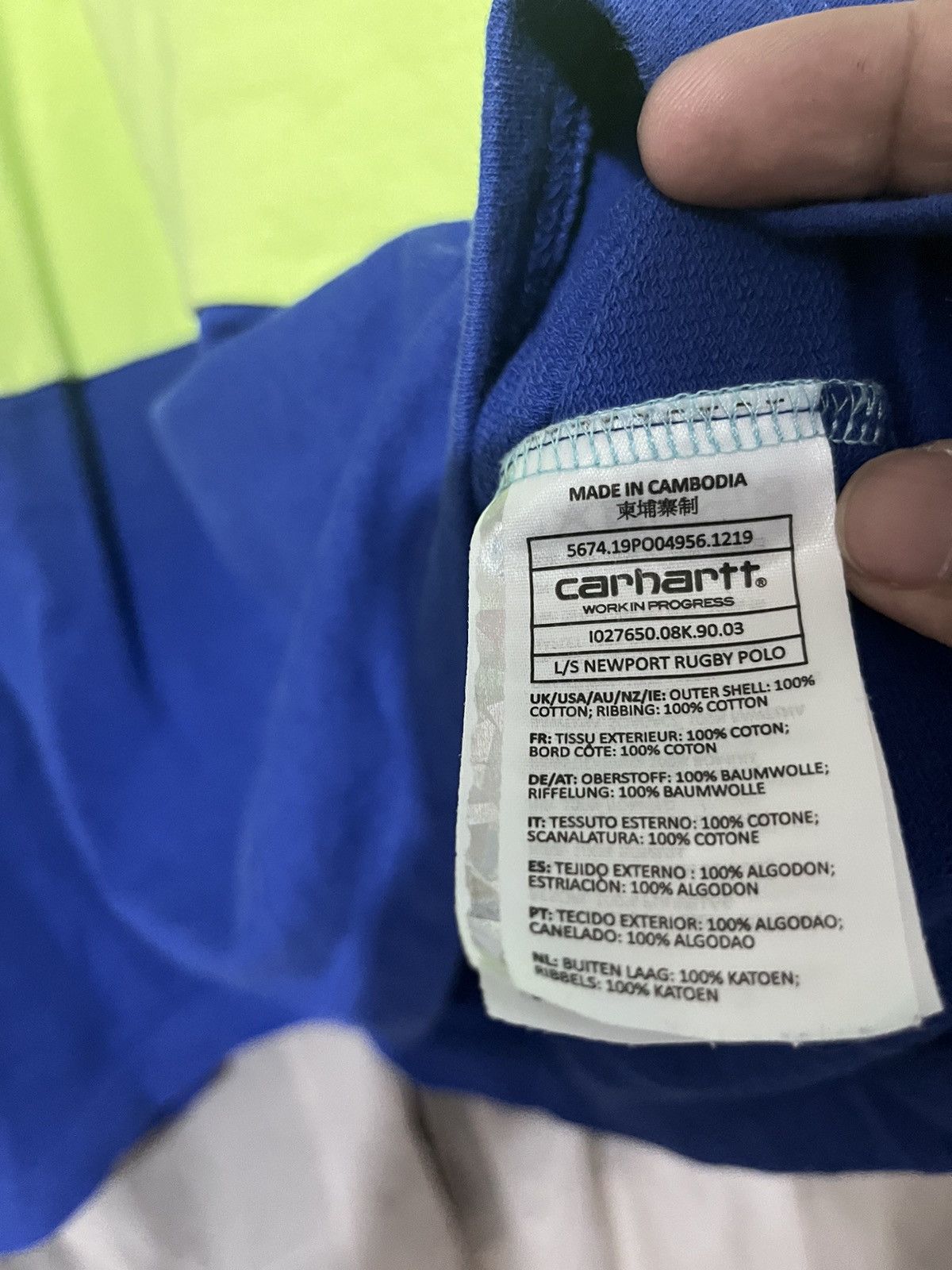 Carhartt CARHARTT WIP RUGBY JERSEY Size US XXL / EU 58 / 5 - 6 Thumbnail