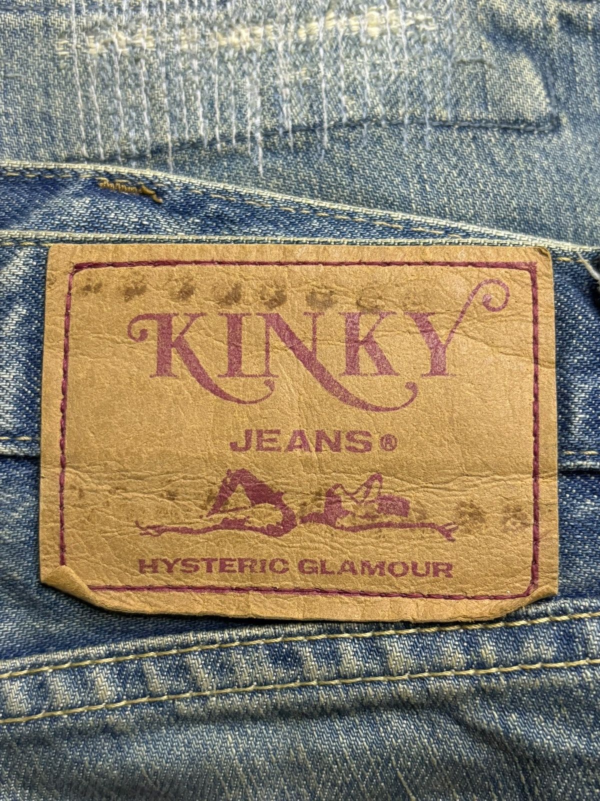Hysteric Glamour × Japanese Brand Vintage Hysteric Glamour Mud Wash Patched Distressed Jean Size US 33 - 11 Thumbnail