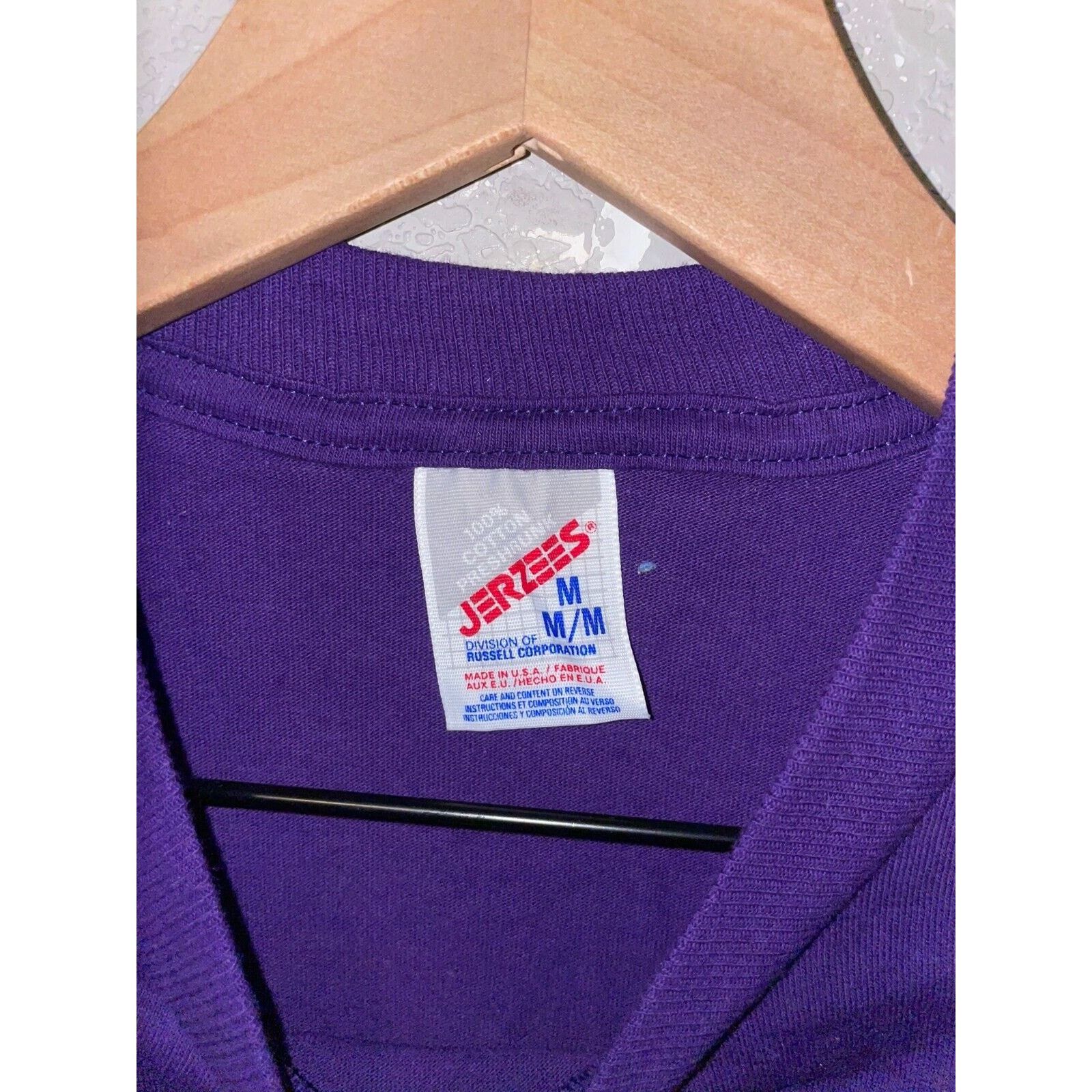 Jerzees Vintage Utah Shirt Wildflowers Flower Purple Tee USA 90s M Size US M / EU 48-50 / 2 - 7 Thumbnail