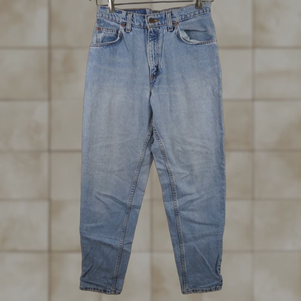 Levi's VINTAGE Levi's 950 Jeans Blue 7 MED Bootcut Mens 32x27 United States 1996 USA Made Jeans 550 Model Ladies? Size 27" / US 4 / IT 40 - 1 Thumbnail