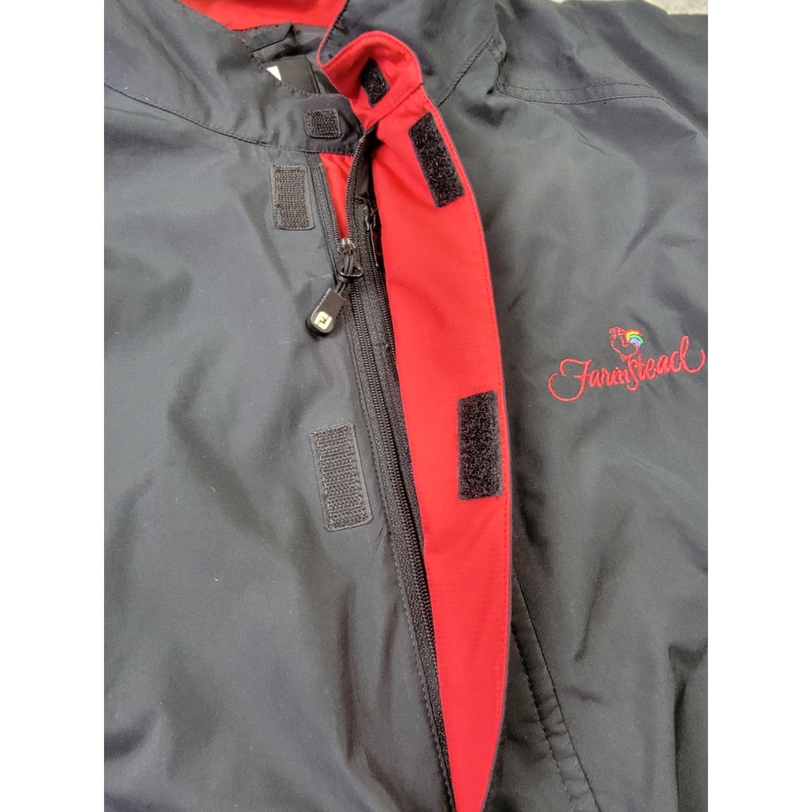 Footjoy FootJoy DryJoys Jacket Mens XL Black Red 1/2 Zip Golf Pullover Windbreaker Logo Size US XL / EU 56 / 4 - 3 Thumbnail
