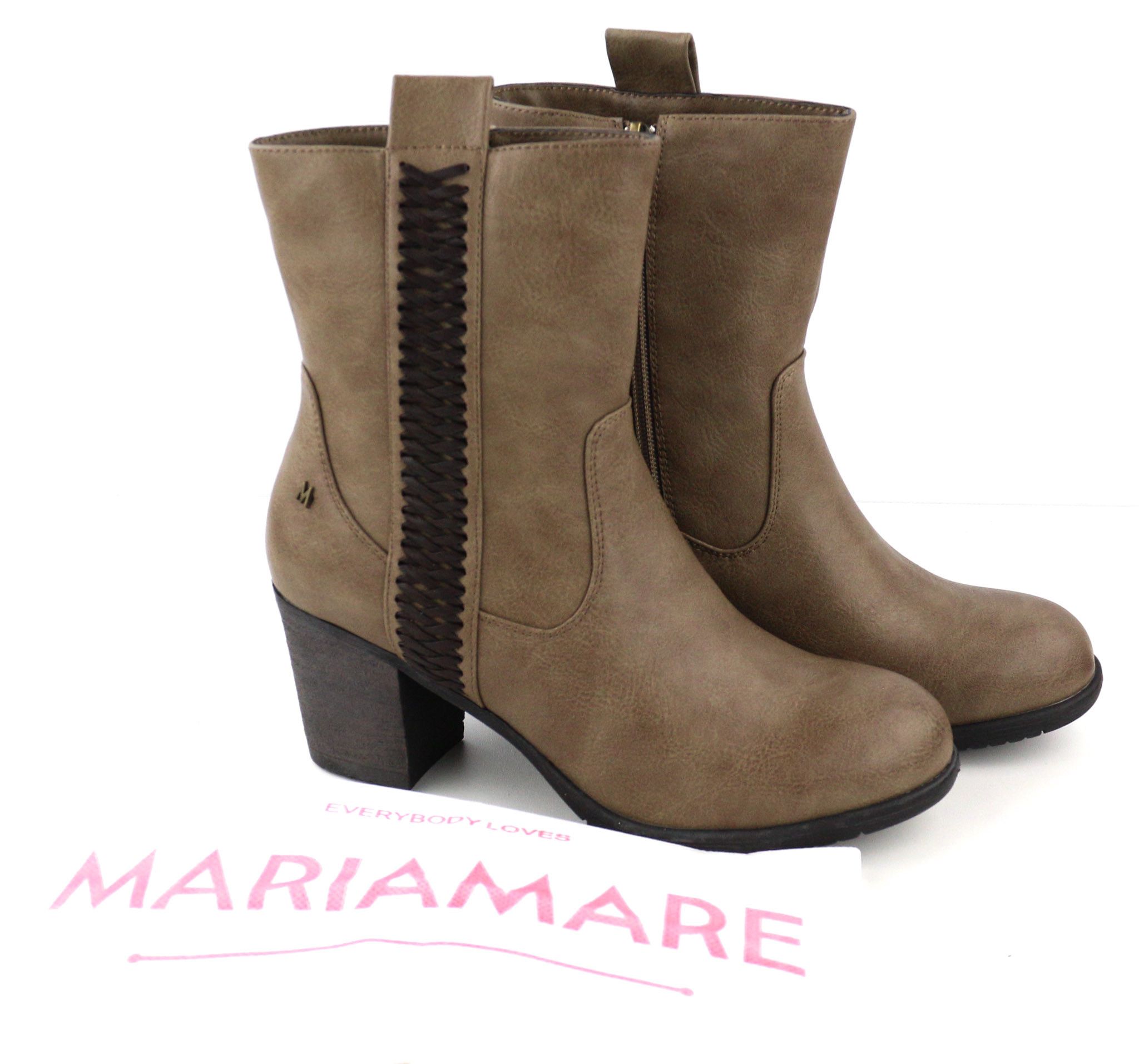 Other EU37 Brown Leather Zipped Heeled Boots Shoes 80814 Size US 6 / IT 36 - 1 Thumbnail