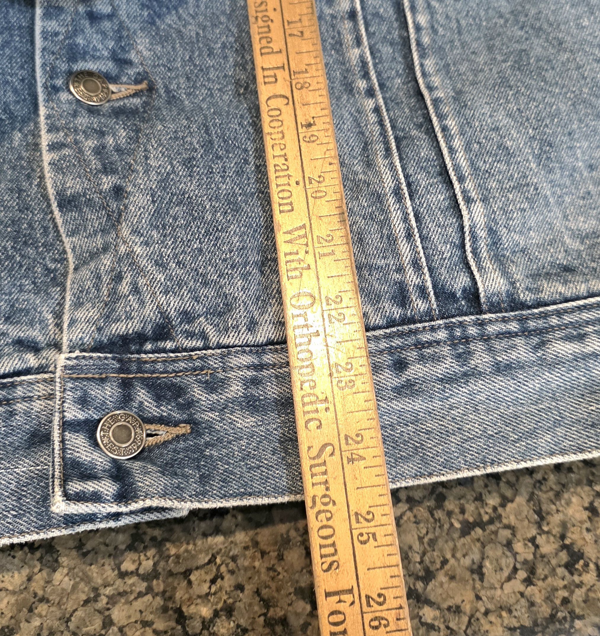 Gap GAP Vintage Denim Jacket Corduroy Collar Plaid Flannel Size US M / EU 48-50 / 2 - 11 Thumbnail