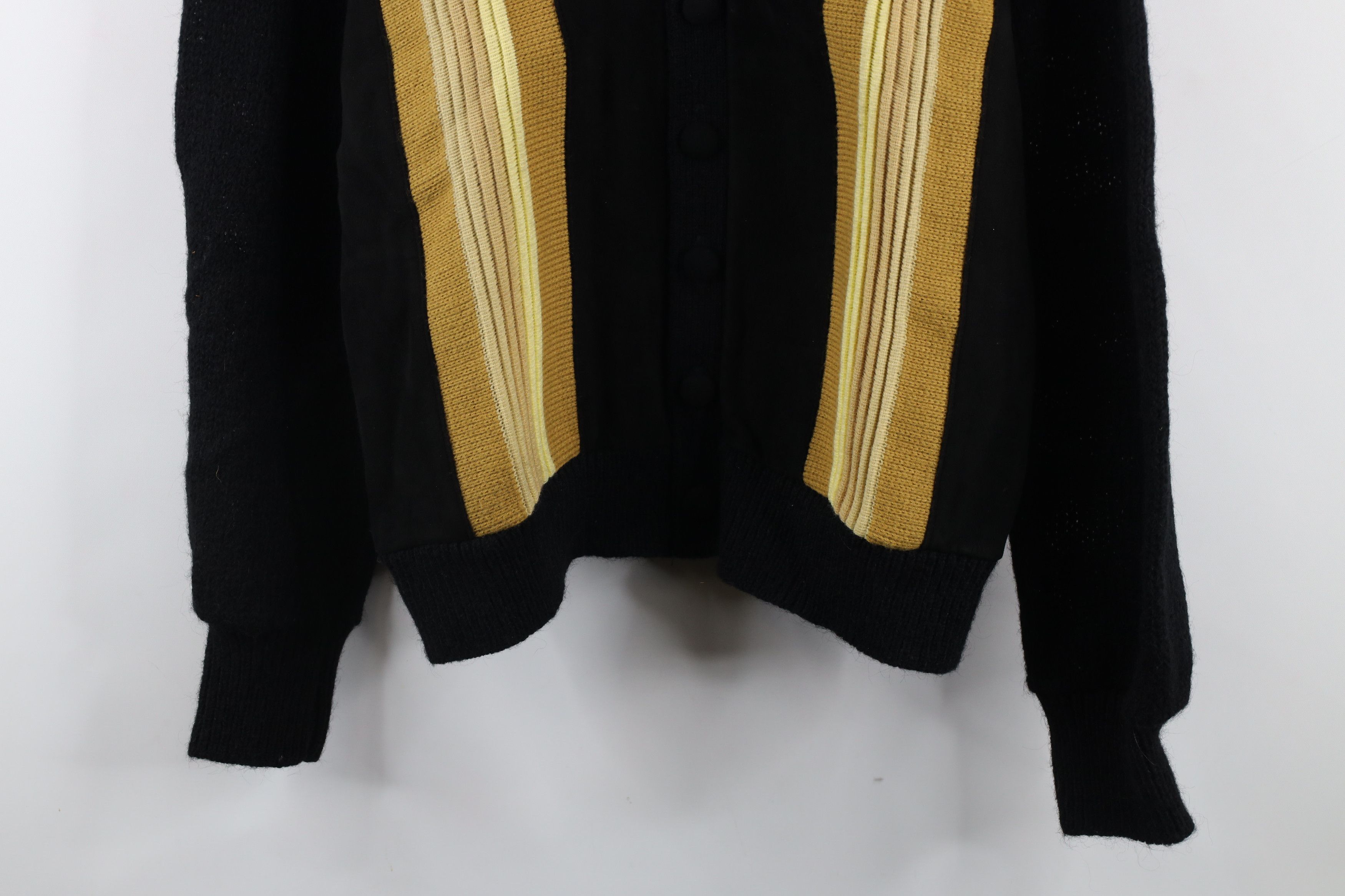 Vintage Vintage 40s 50s Rockabilly Knit Panel Cardigan Sweater USA Size US M / EU 48-50 / 2 - 3 Thumbnail