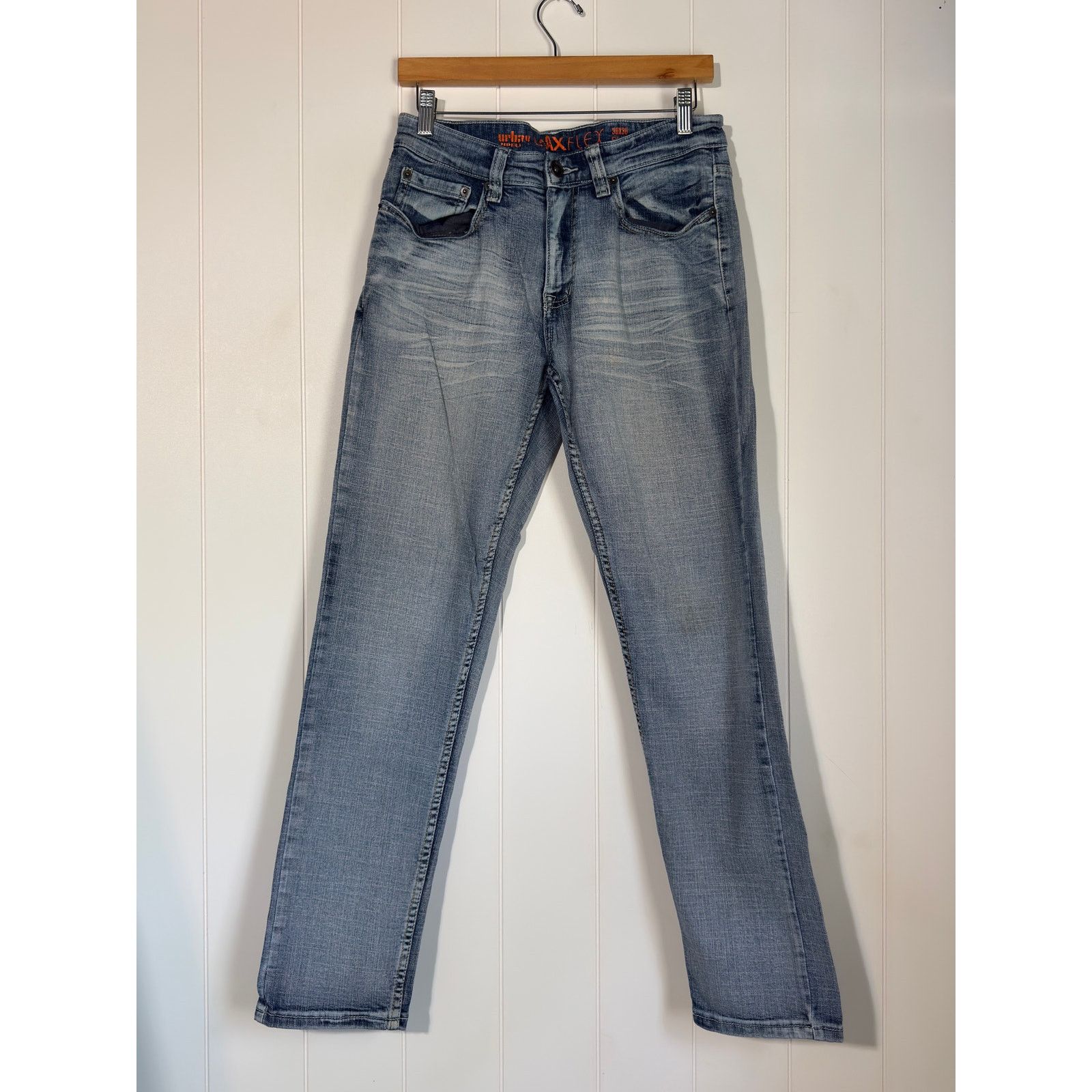 Urban Pipeline Urban Pipeline Max Flex Slim Lightwash Faded Mens 30X30 Size US 30 / EU 46 - 1 Thumbnail
