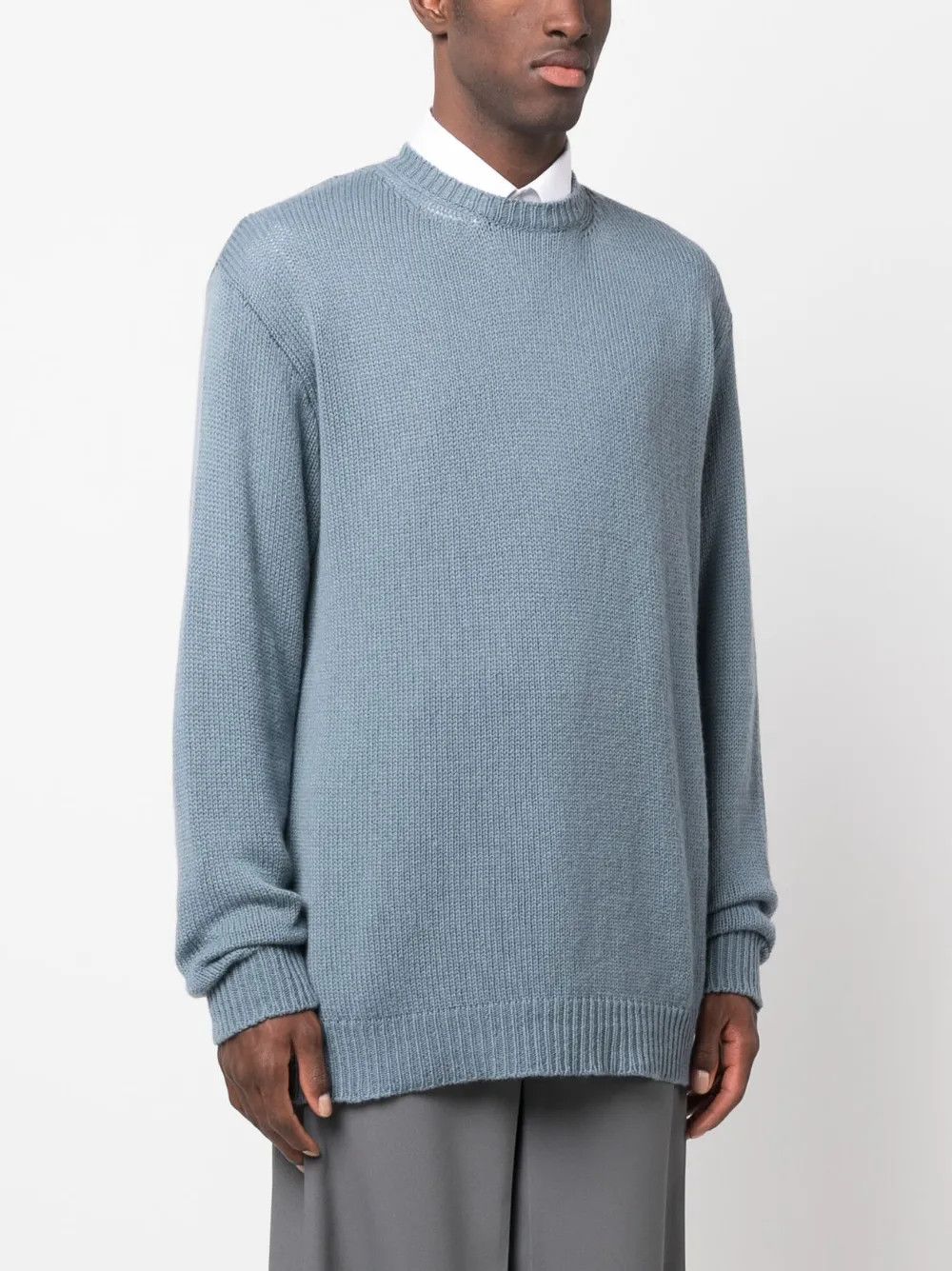 Valentino o1y0525 Cashmere Blend Sweater in Pastel Blue Size US L / EU 52-54 / 3 - 2 Thumbnail