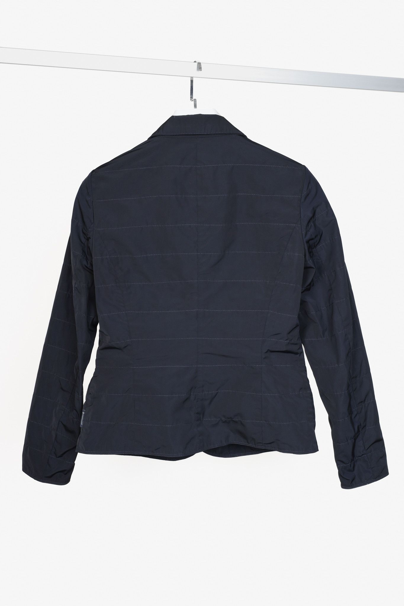 Moncler Moncler Nylon Navy Blue Jacket Blazer Size XS / US 0-2 / IT 36-38 - 2 Thumbnail