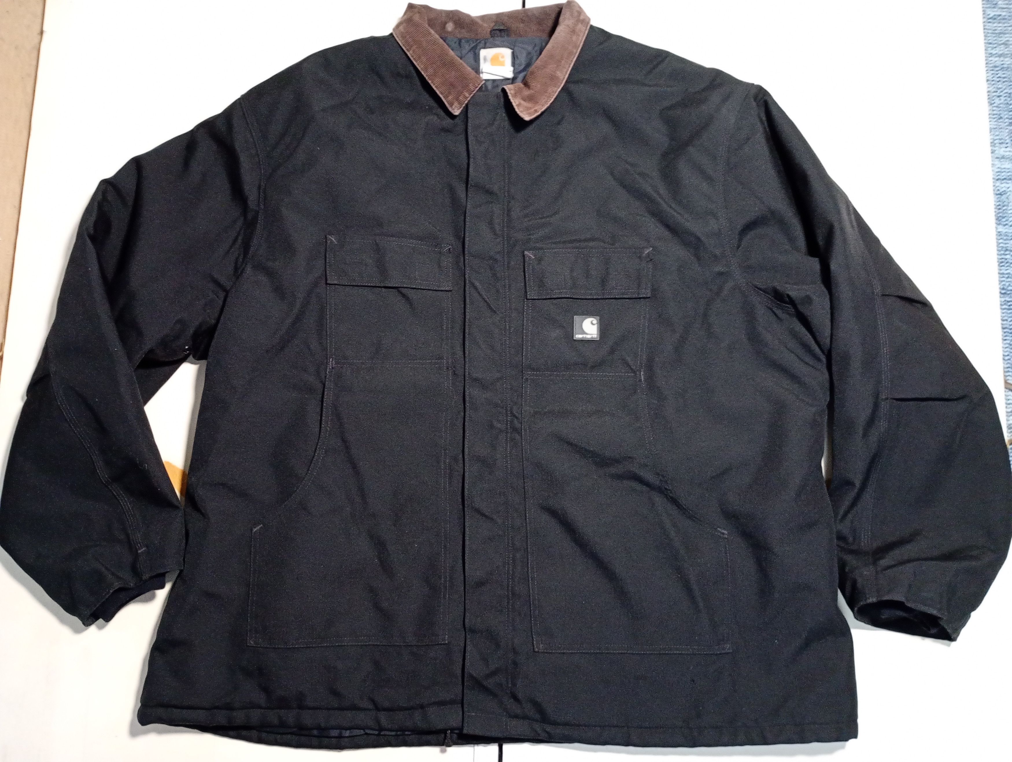 Carhartt Carhartt Quilt Lined Canvas Black Work Jacket Size US XXL / EU 58 / 5 - 2 Thumbnail