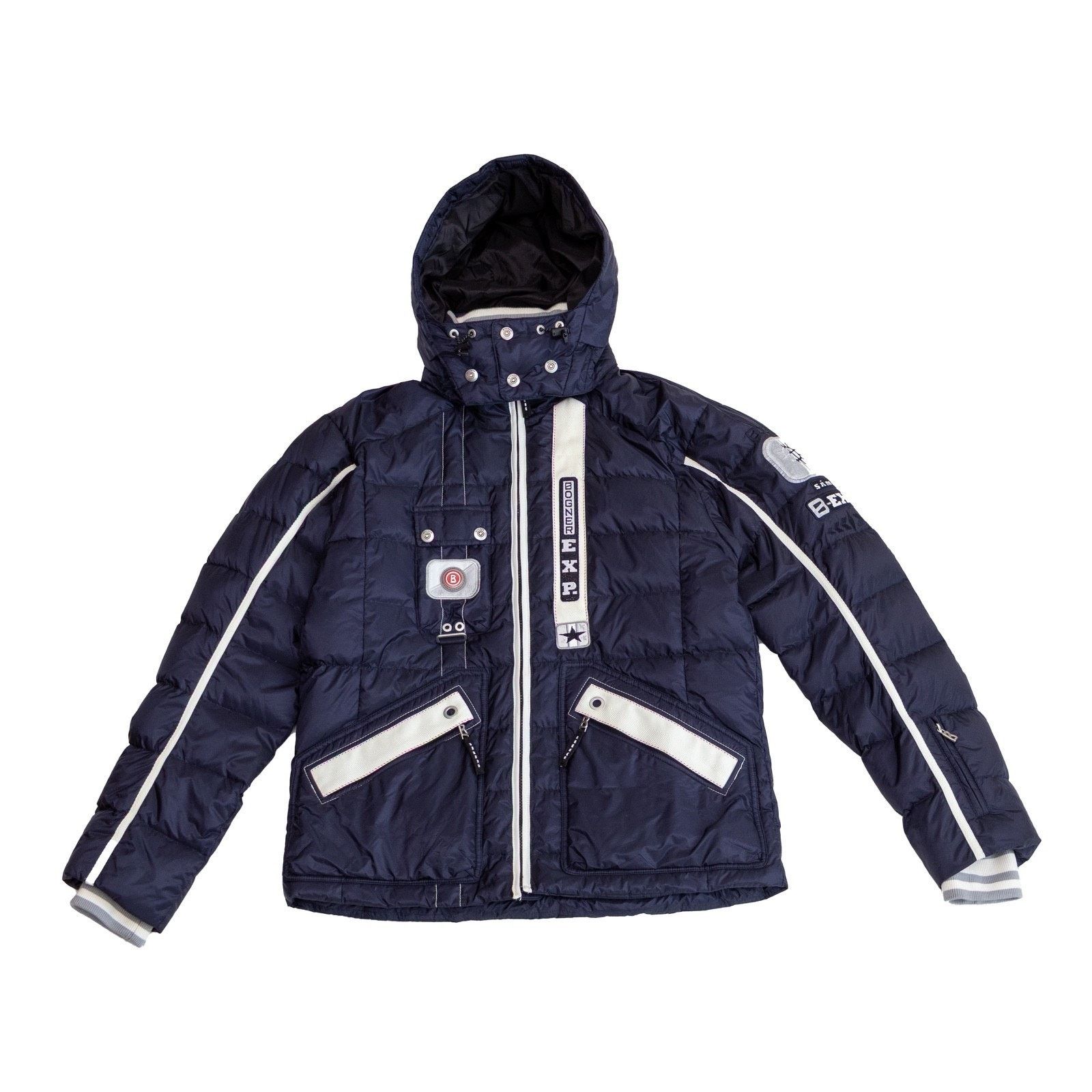 Bogner Bogner EXP Mens Ski Jacket Navy Down Puffer Hooded Sami SZ L Size US L / EU 52-54 / 3 - 1 Thumbnail