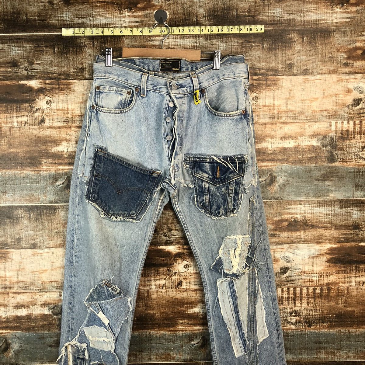 Levi's DLL Levis X Quana double waist reconstruct Denim #A2067 Size US 31 - 2 Thumbnail