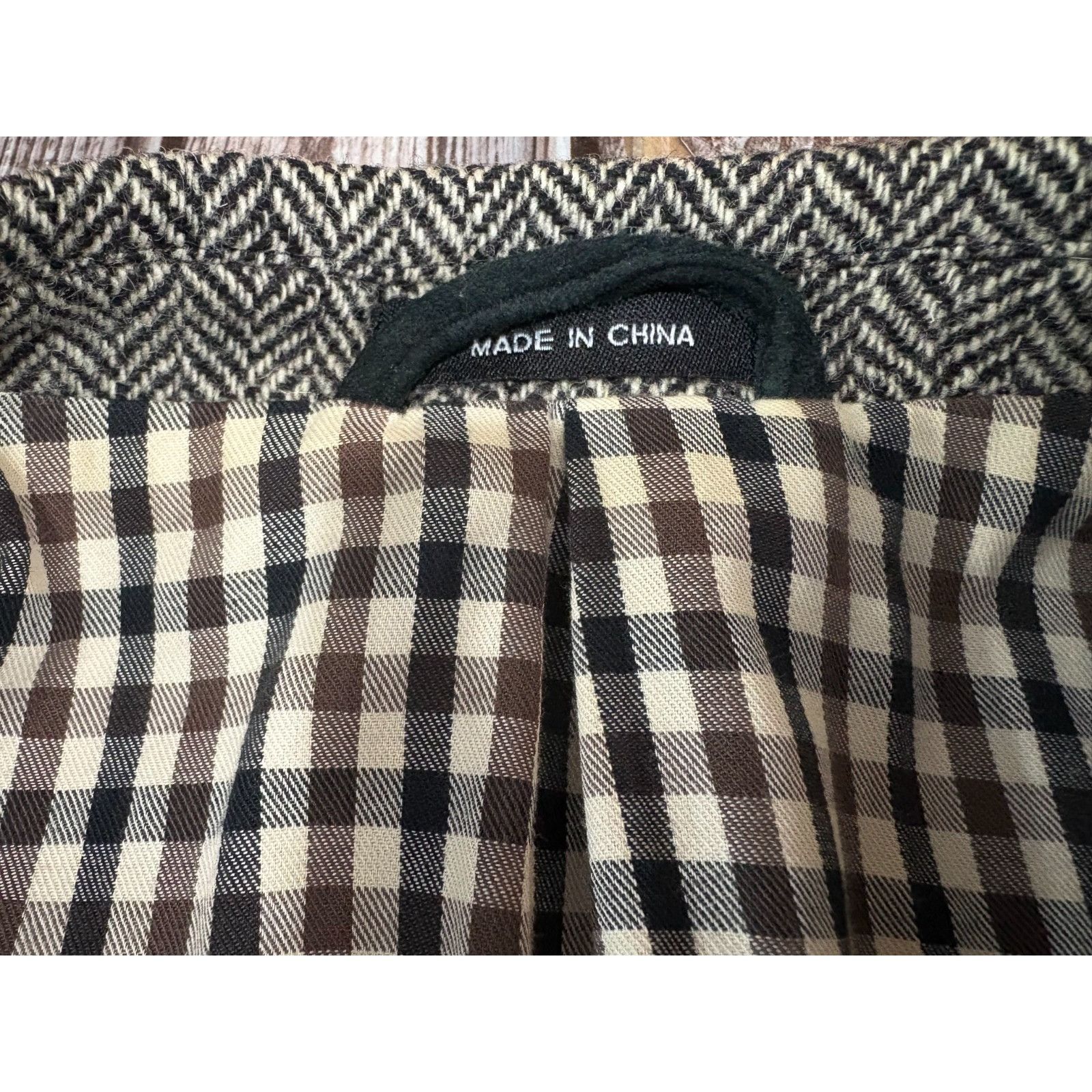 Polo Ralph Lauren Lauren Ralph Lauren Herringbone Elbow Patch 100% Wool Blazer Size 44R - 2 Thumbnail