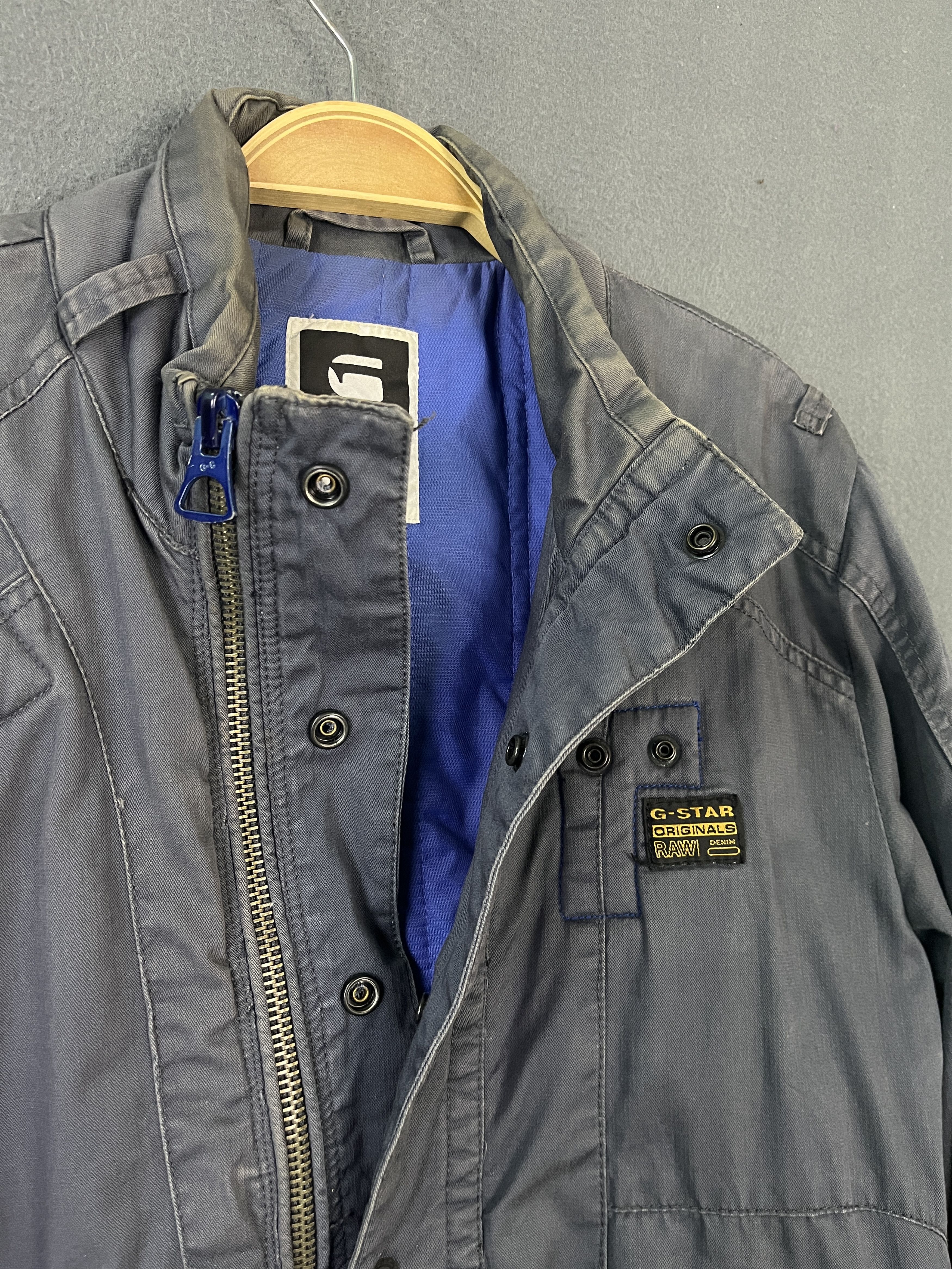 G-Star G-STAR Raw Denim Biker Jacket Soft Padded Asymmetrical Style Size US S / EU 44-46 / 1 - 11 Thumbnail