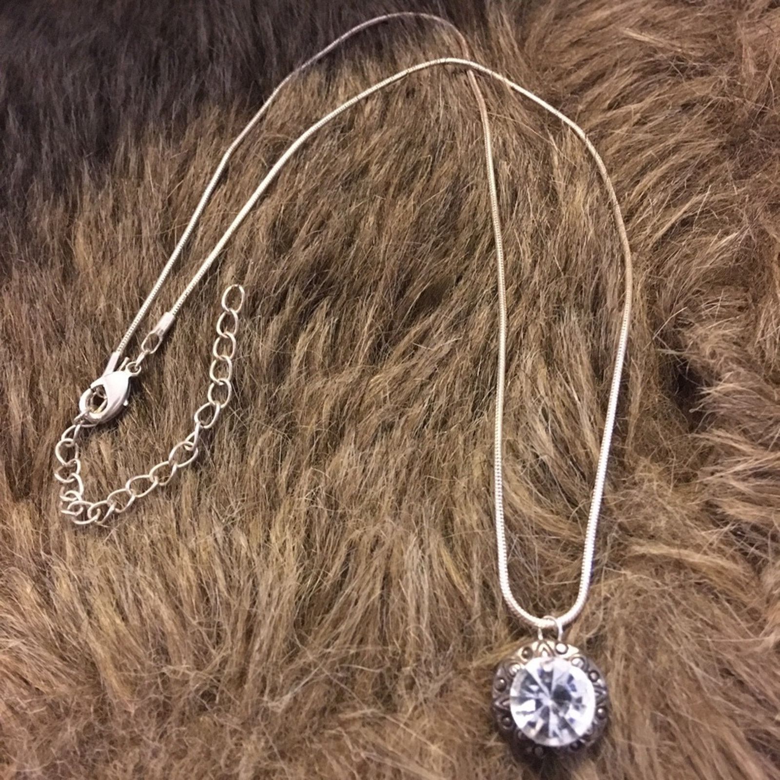 Vintage Vintage repurpose faceted glass stone necklace Size ONE SIZE - 7 Thumbnail