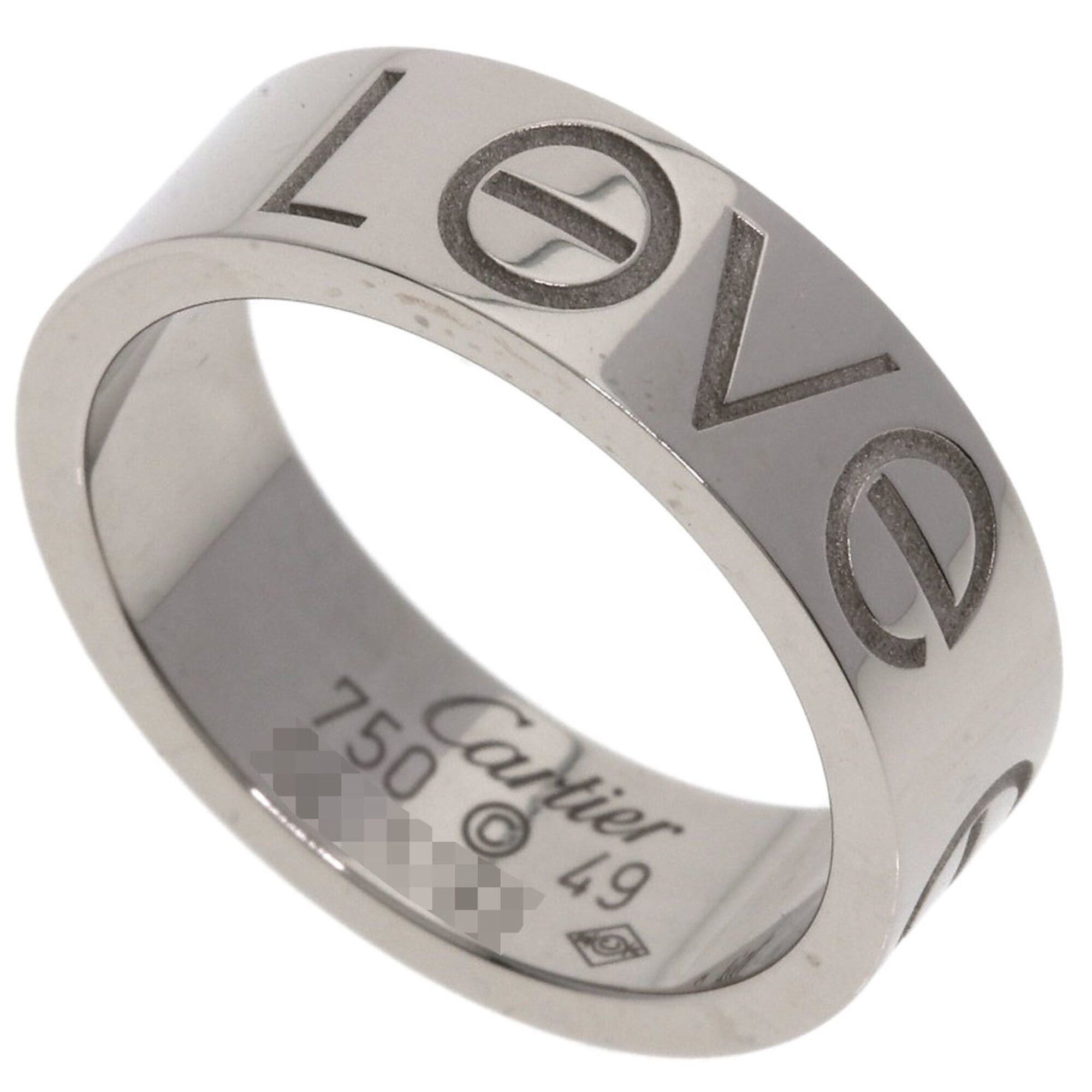Cartier Cartier Love Ring, 2006 Christmas Limited Edition, #49, 18K White Gold, Women's CARTIER Size ONE SIZE - 1 Thumbnail