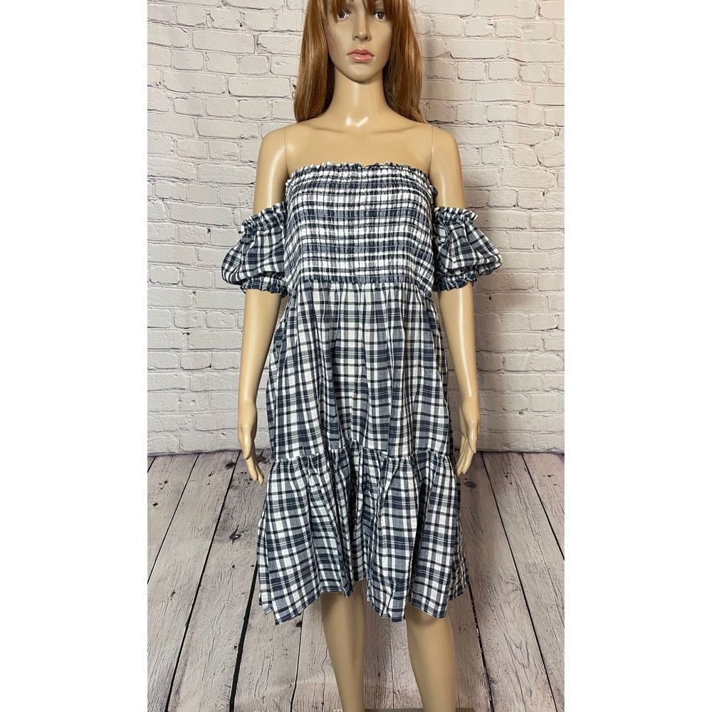 Tommy Hilfiger NWT New $119 Tommy Hilfiger Smocked Off Shoulder Puff Sleev Size XL / US 12-14 / IT 48-50 - 2 Thumbnail