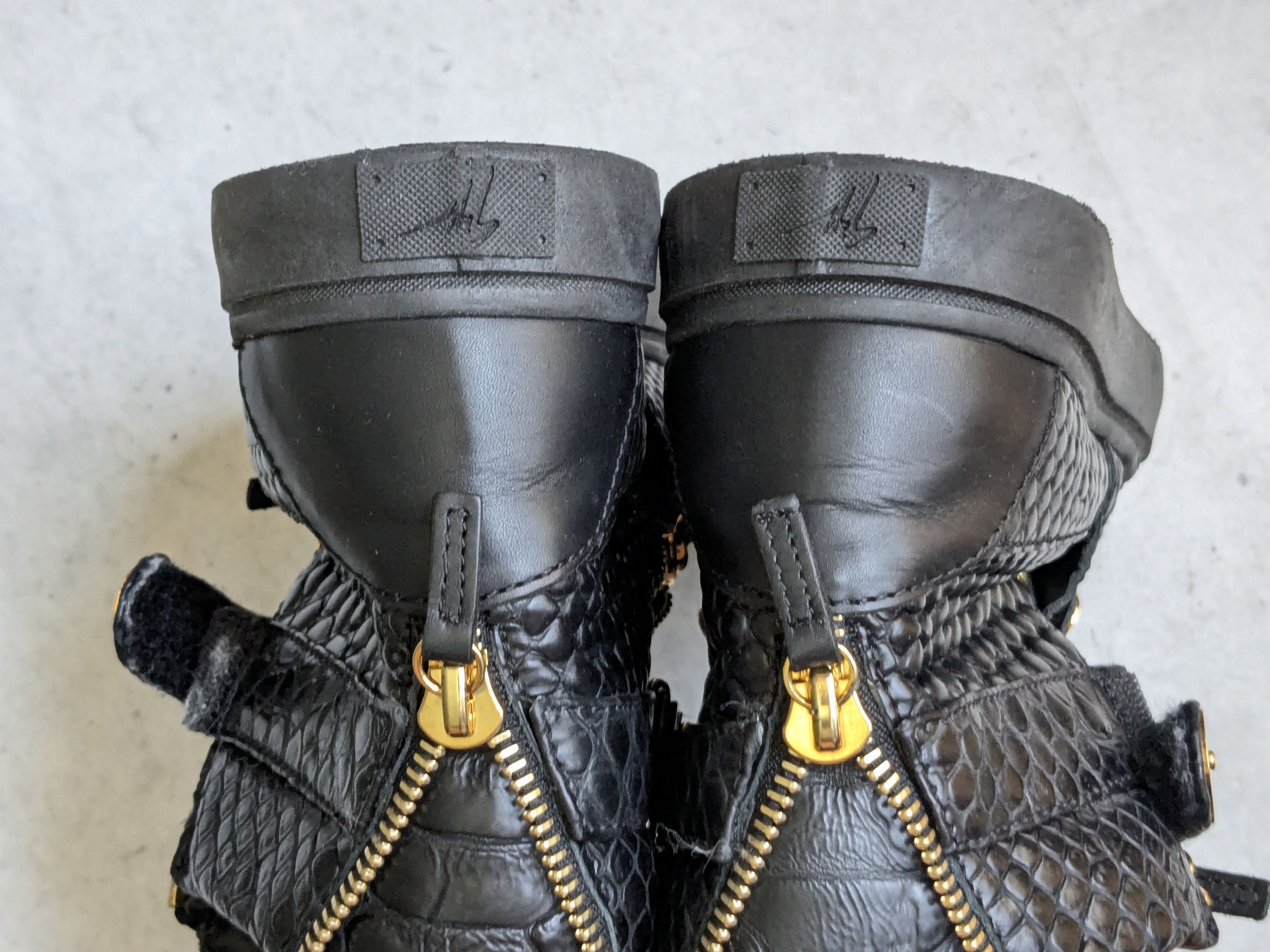 Giuseppe Zanotti Giuseppe Zanotti Sneakers Black Gold 11 44 High Tops Size US 11 / EU 44 - 14 Thumbnail