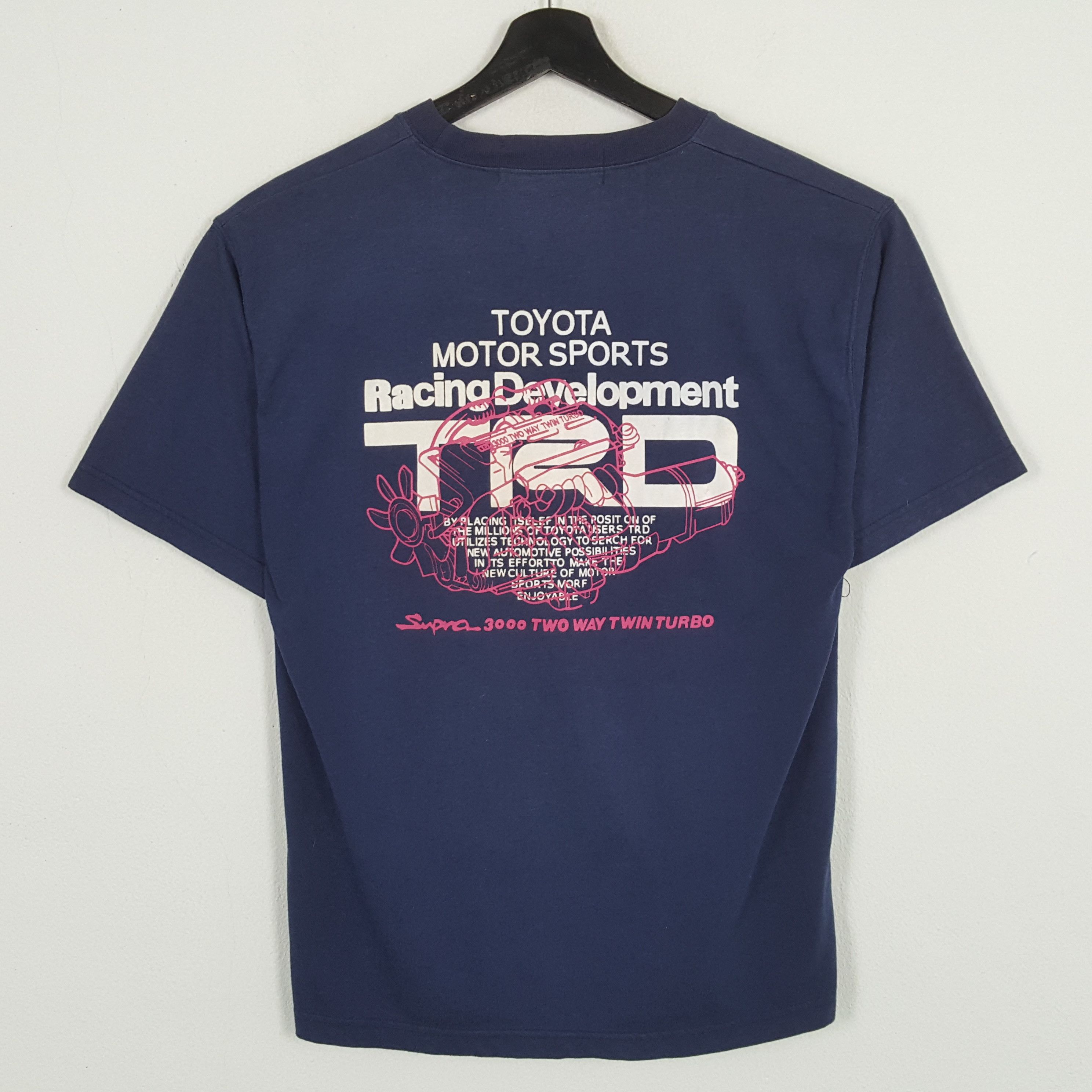 Japanese Brand × Vintage TRD TOYOTA MOTOR SPORTS RACING Japanese Tshirt Size US M / EU 48-50 / 2 - 1 Thumbnail