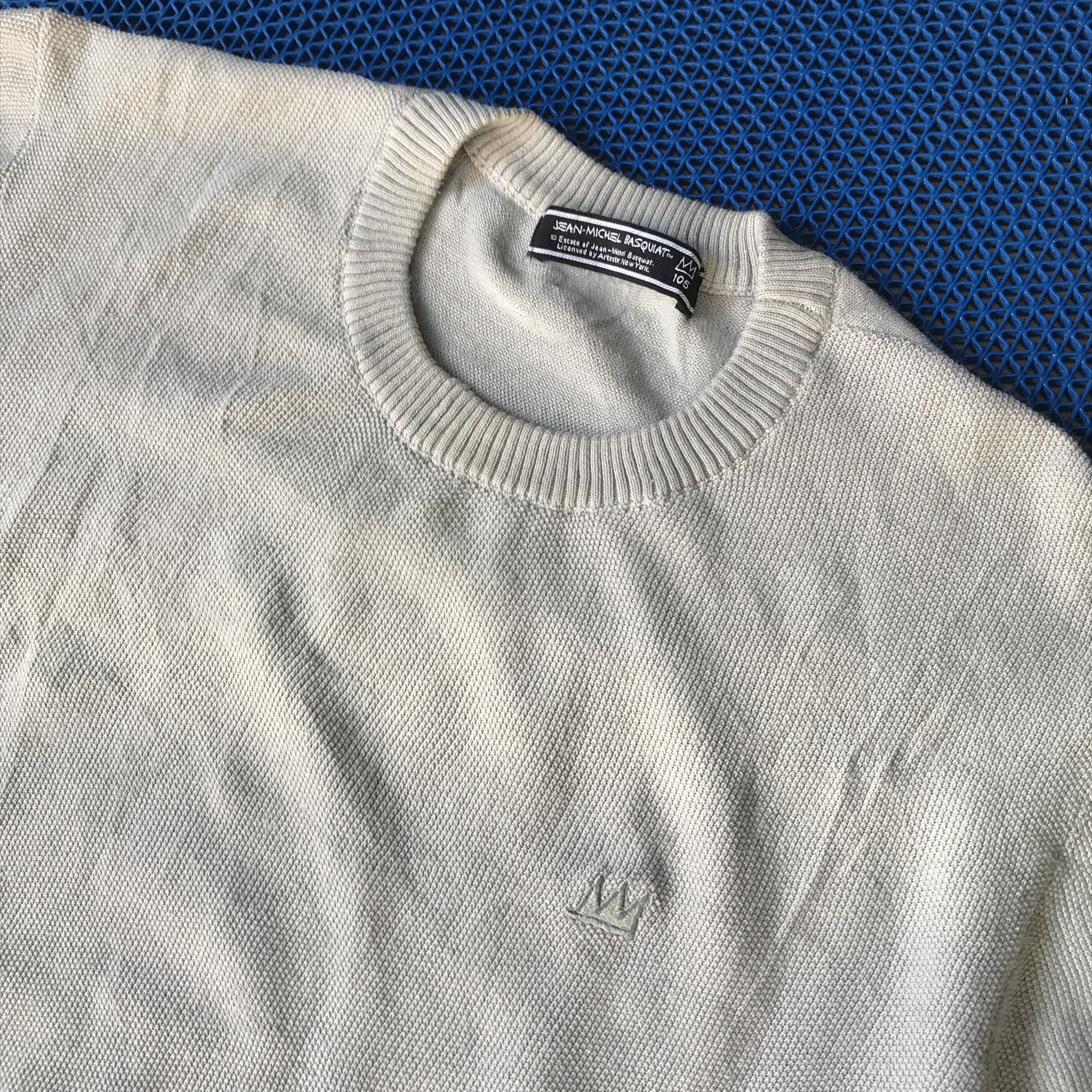 Jean-Michel Basquiat Vintage Jean michel basquiat JMB grey knitwear round colar Size US L / EU 52-54 / 3 - 2 Thumbnail