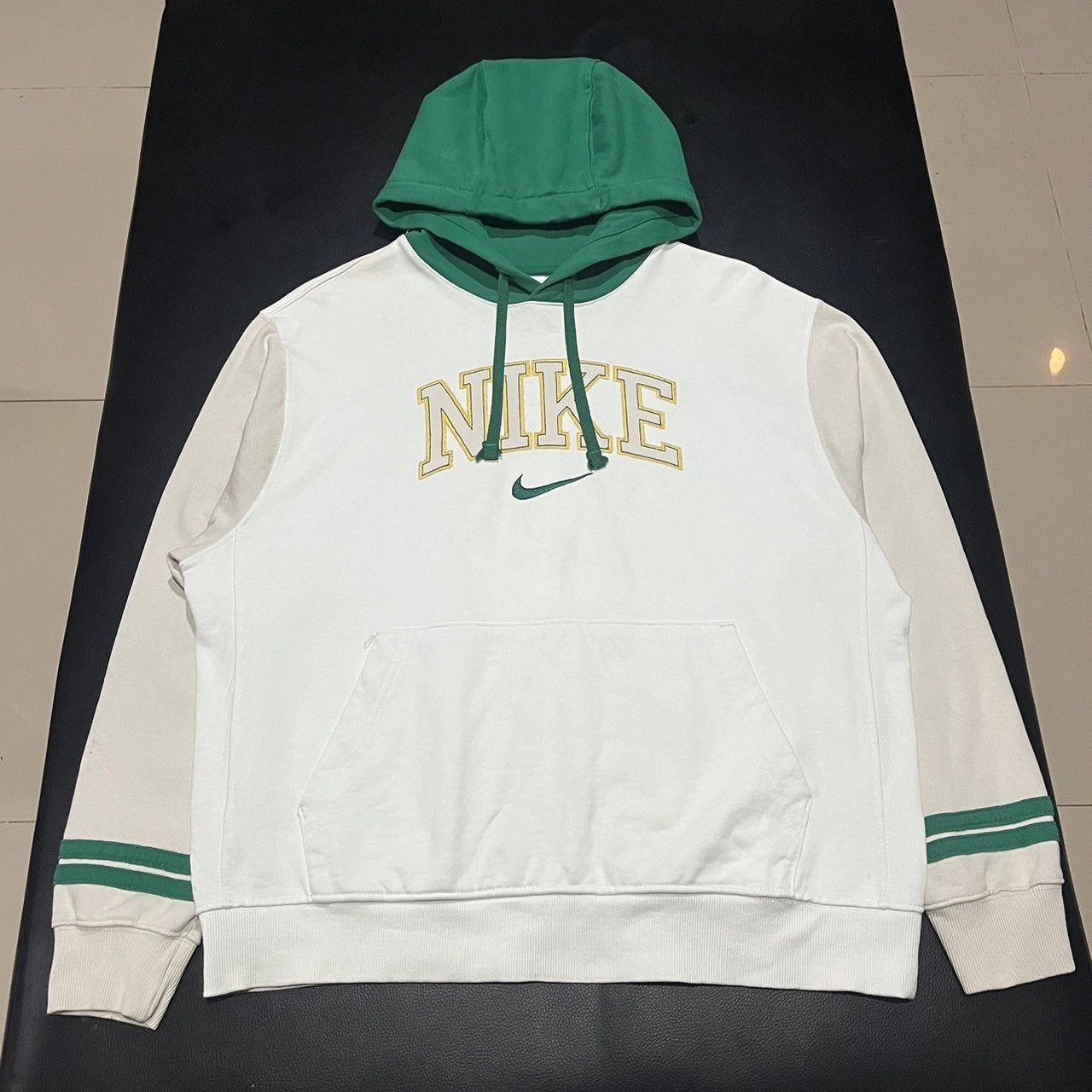 Nike Nike Sportswear Retro Collegiate Cream Green Hoodie Size US L / EU 52-54 / 3 - 3 Thumbnail