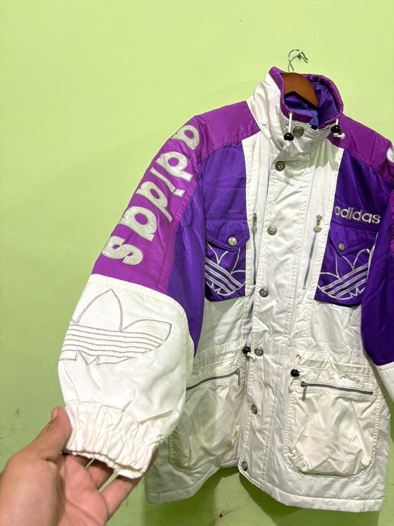 Adidas VTG 90’s Adidas Snow Gear The Three Stripe Big Logo Size US L / EU 52-54 / 3 - 2 Thumbnail
