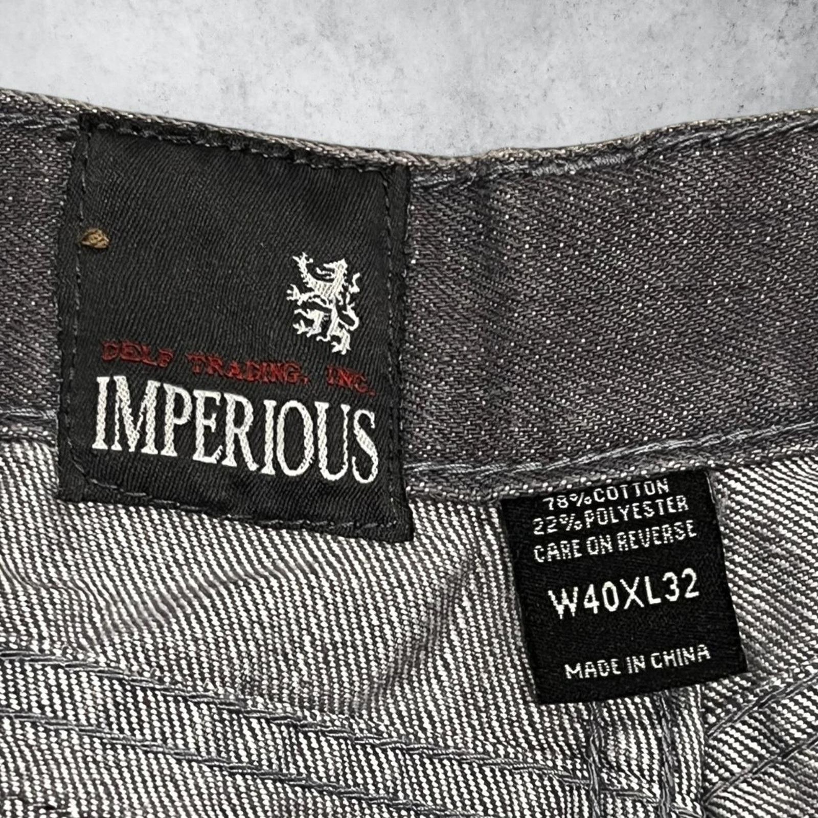Other Imperious Jeans w/ Faux Leather Back Pocket Embellishments Size US 40 / EU 56 - 7 Thumbnail