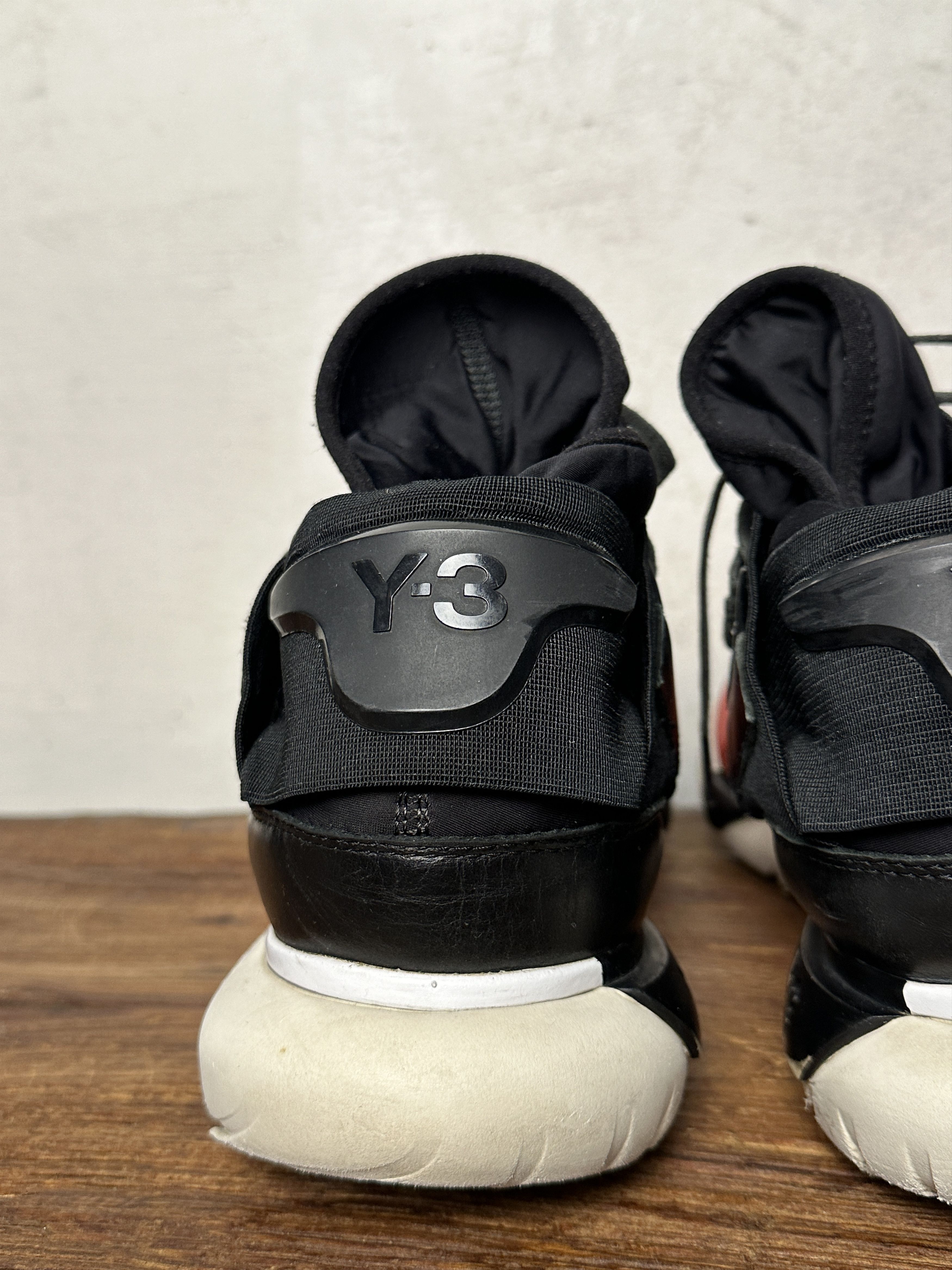 Adidas Y-3 Qasa High Red Black Size US 11.5 / EU 44-45 - 11 Thumbnail