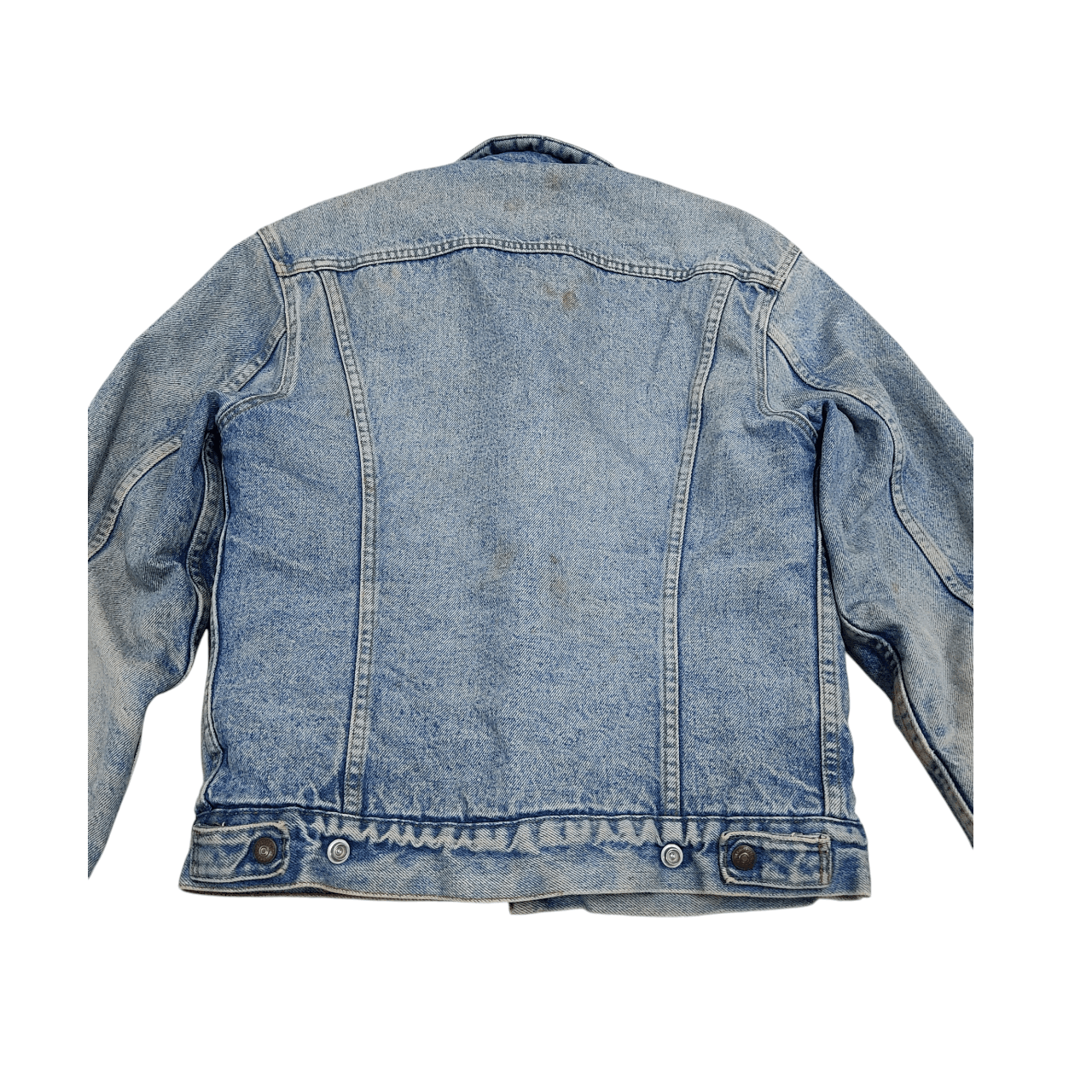 Levi's Vintage 80s Levi's Sherpa Lined Distressed Trucker Jacket Size US S / EU 44-46 / 1 - 14 Thumbnail