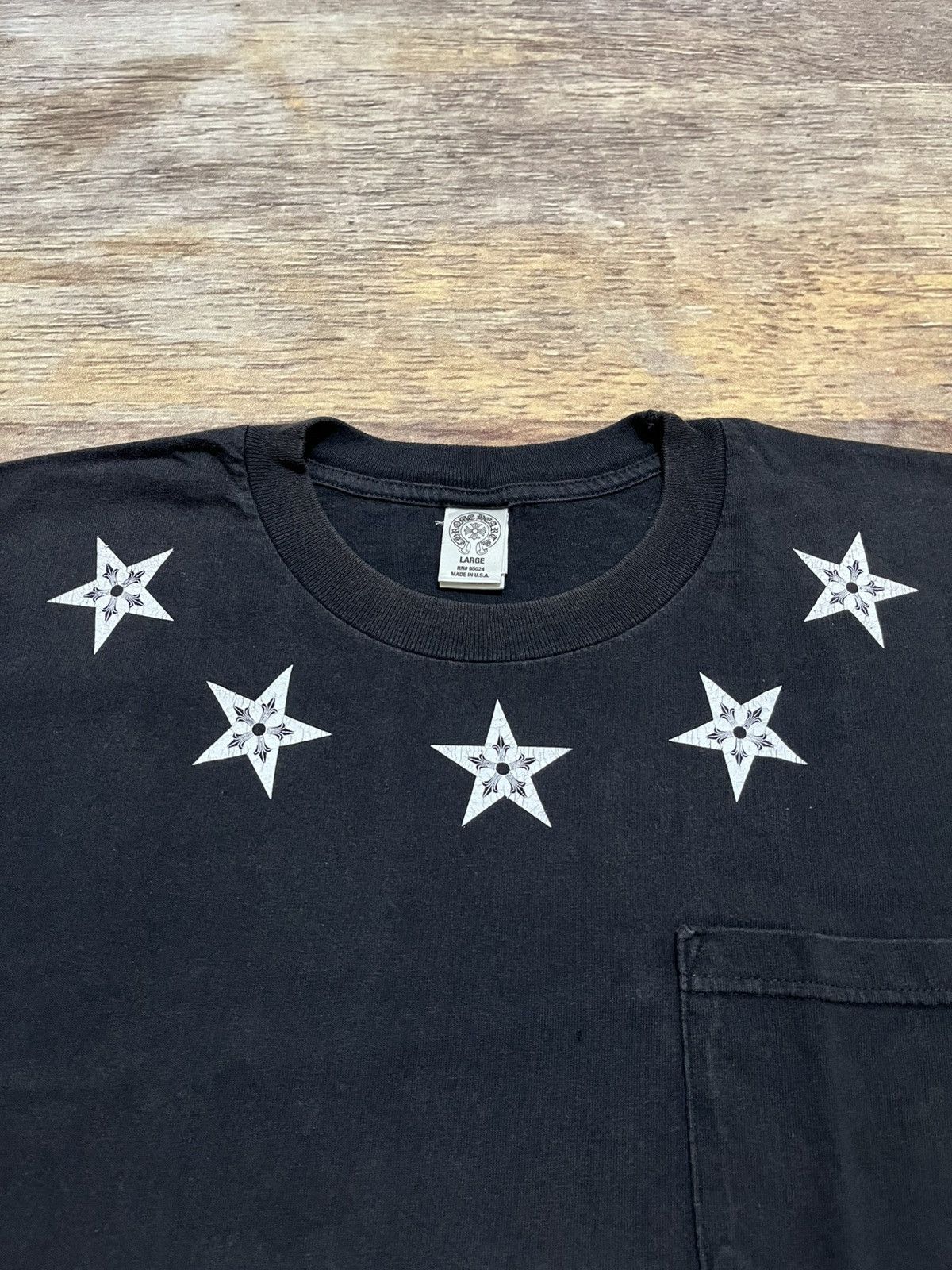 Chrome Hearts Chrome Hearts Vintage Star Hollywood Pocket Tee Size US L / EU 52-54 / 3 - 2 Thumbnail