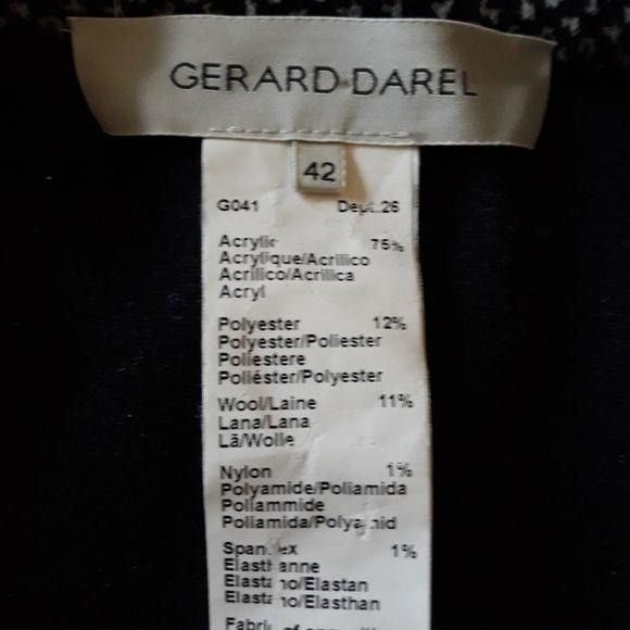Gerard Darel Gerard Darel Wool Blazer Sz 42 Faux Leather Trim Belted Butt Size M / US 6-8 / IT 42-44 - 2 Thumbnail