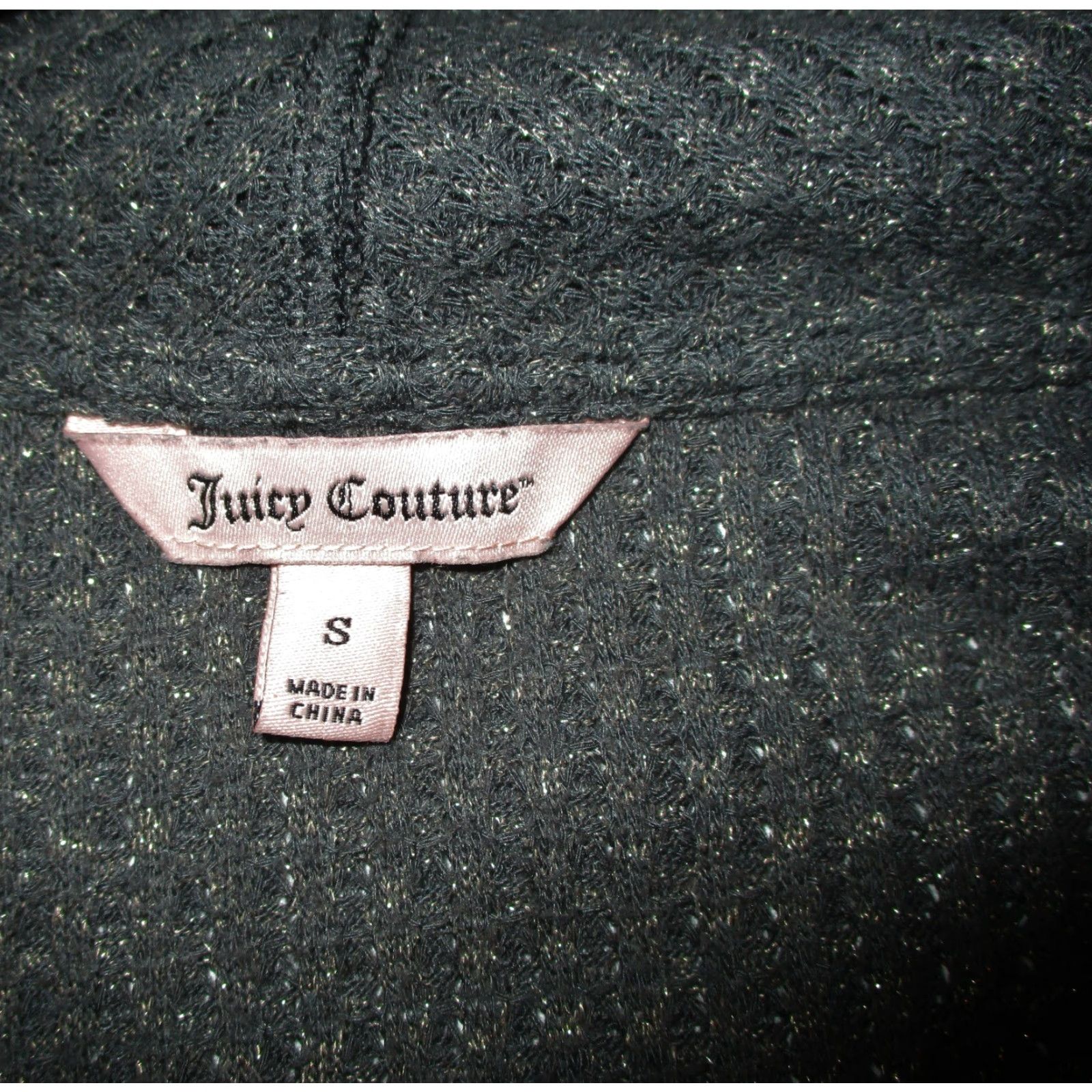 Juicy Couture JUICY COUTURE Cardigan Sweater Gray Metallic Wrap Women's S Casual All Seasons Size S / US 4 / IT 40 - 6 Thumbnail
