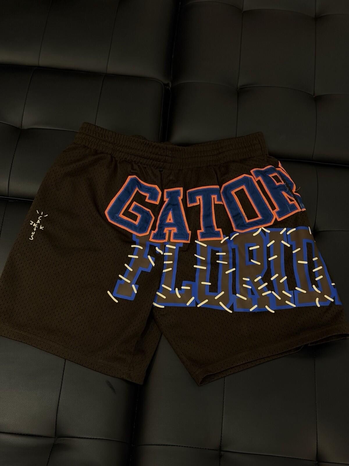 Mitchell & Ness Travis Scott x Mitchell & Ness - Brown Shorts - Men's Large Size US 34 / EU 50 - 4 Thumbnail