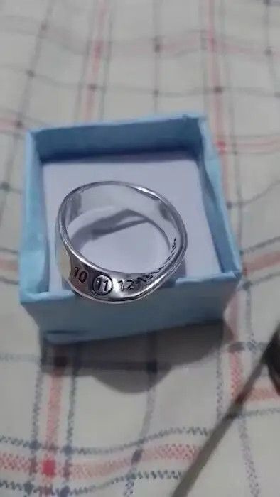 Jewelry × Vintage Distressed Twisted Design Engraved Number Ring Size ONE SIZE - 2 Thumbnail